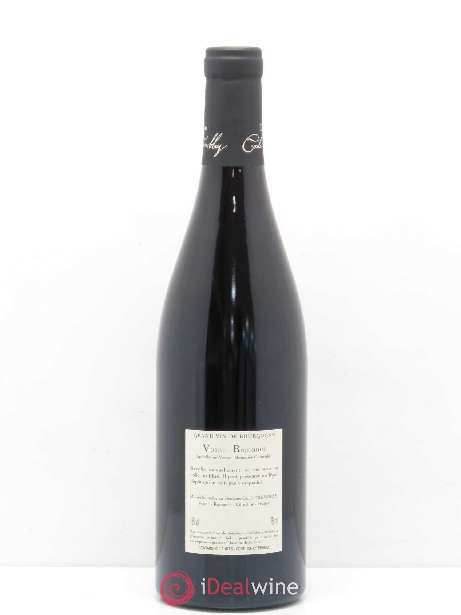 Vosne-Romanée Vieilles Vignes Cécile Tremblay 2010 - Lot de 1 bouteille - 1