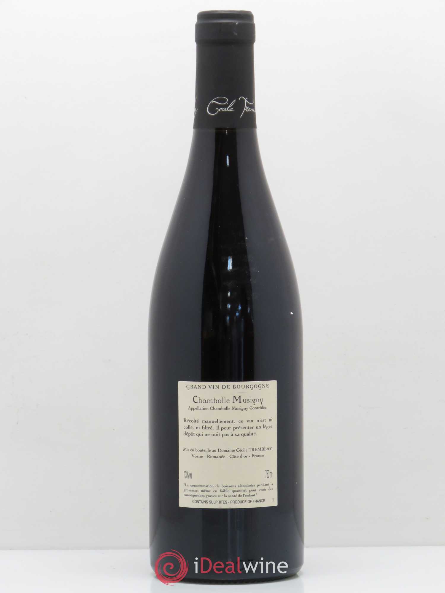 Chambolle-Musigny Les Cabottes Cécile Tremblay 2014 - Lot de 1 bouteille - 1