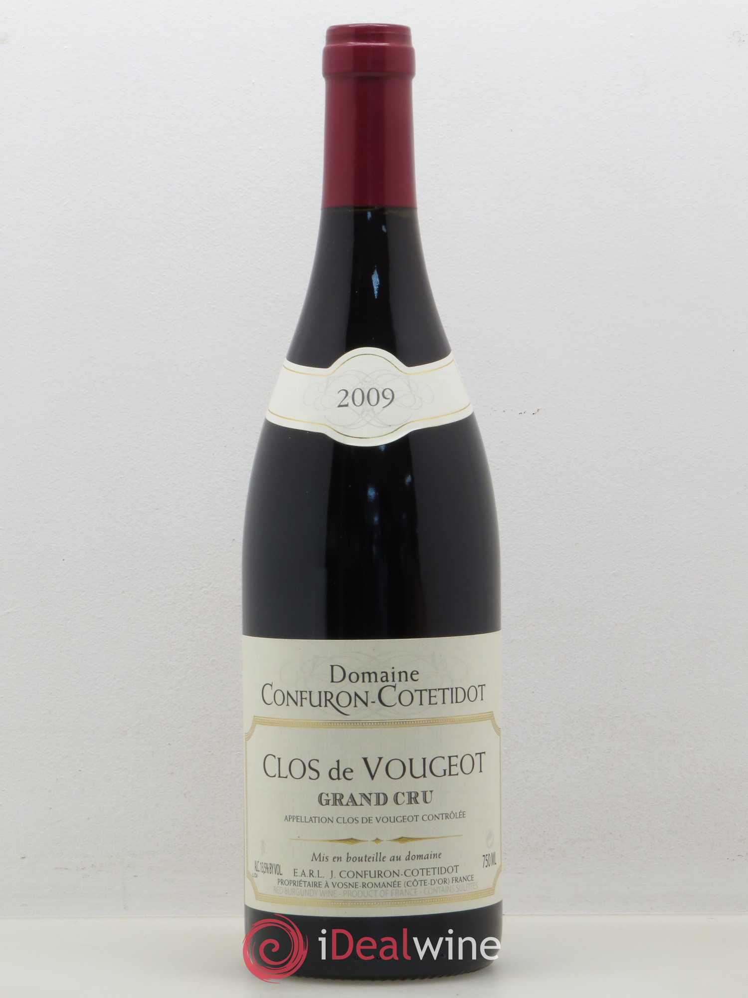 Clos de Vougeot Grand Cru Confuron-Cotetidot 2009 - Lot de 1 bouteille - 0