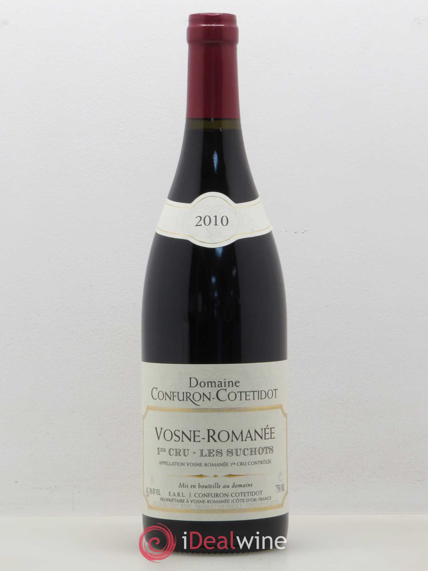 Vosne-Romanée 1er Cru Les Suchots Confuron-Cotetidot 2010 - Lot de 1 bouteille - 0