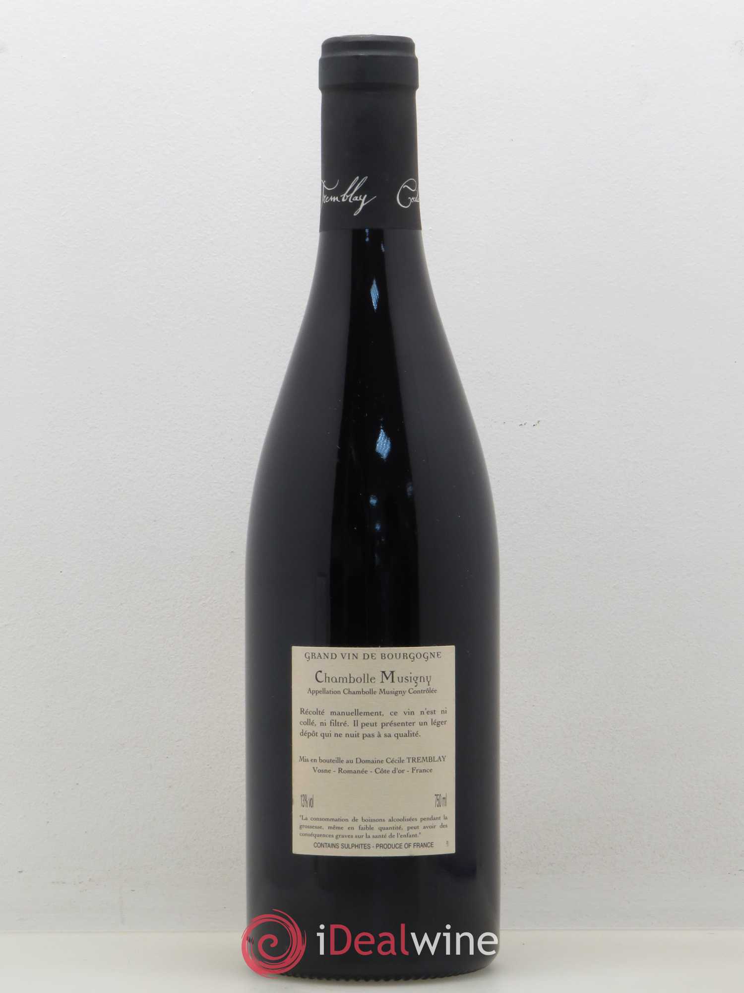 Chambolle-Musigny Les Cabottes Cécile Tremblay 2014 - Lot de 1 bouteille - 1