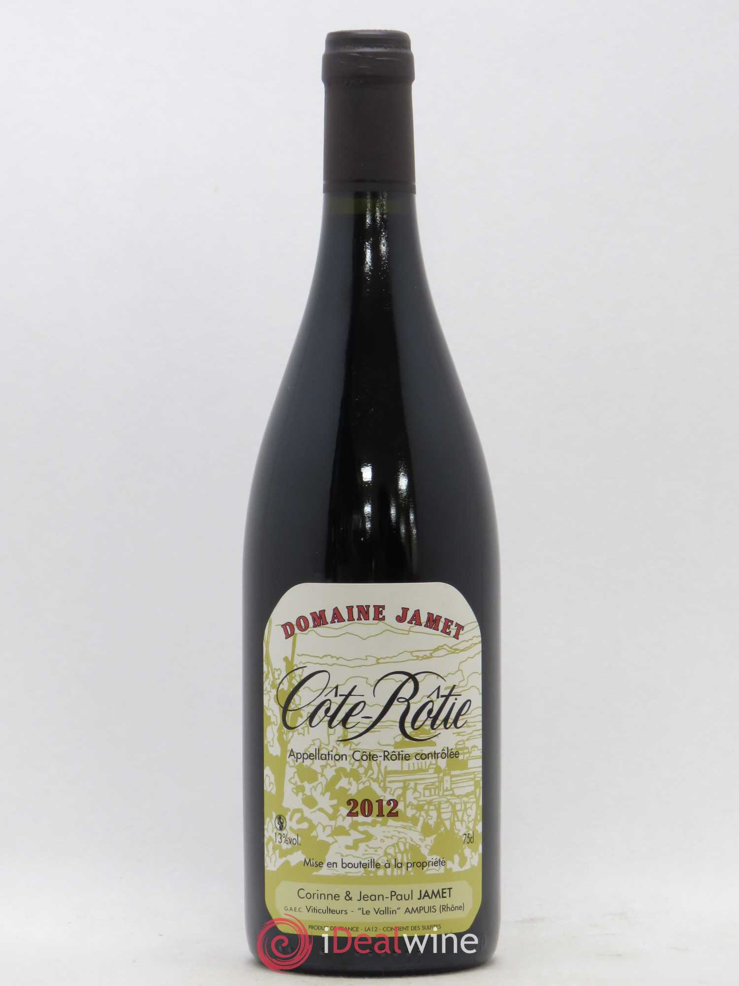 Côte-Rôtie Jamet (Domaine) 2012 - Lot de 1 bouteille - 0