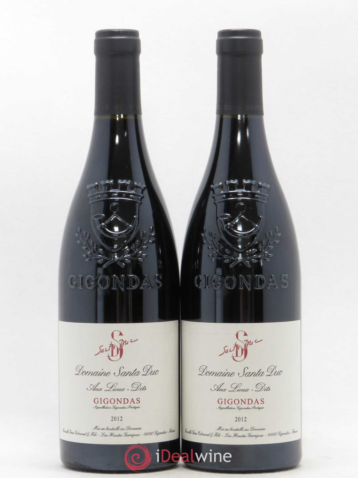 Gigondas Aux Lieux Dits Santa Duc 2012 - Posten von 2 Flaschen - 0