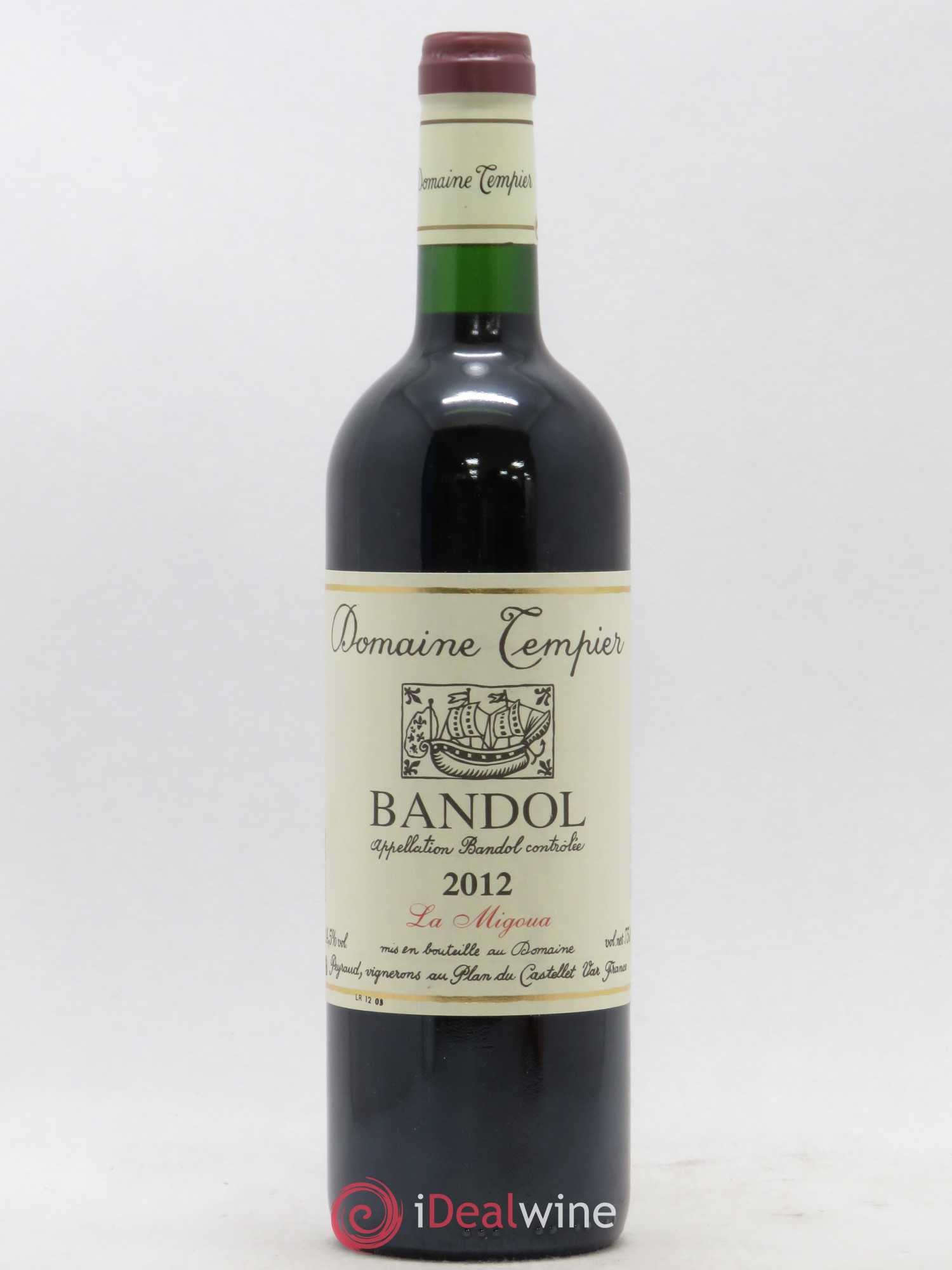 Bandol Domaine Tempier Cuvée La Migoua Famille Peyraud 2012 - Lot de 1 bouteille - 0