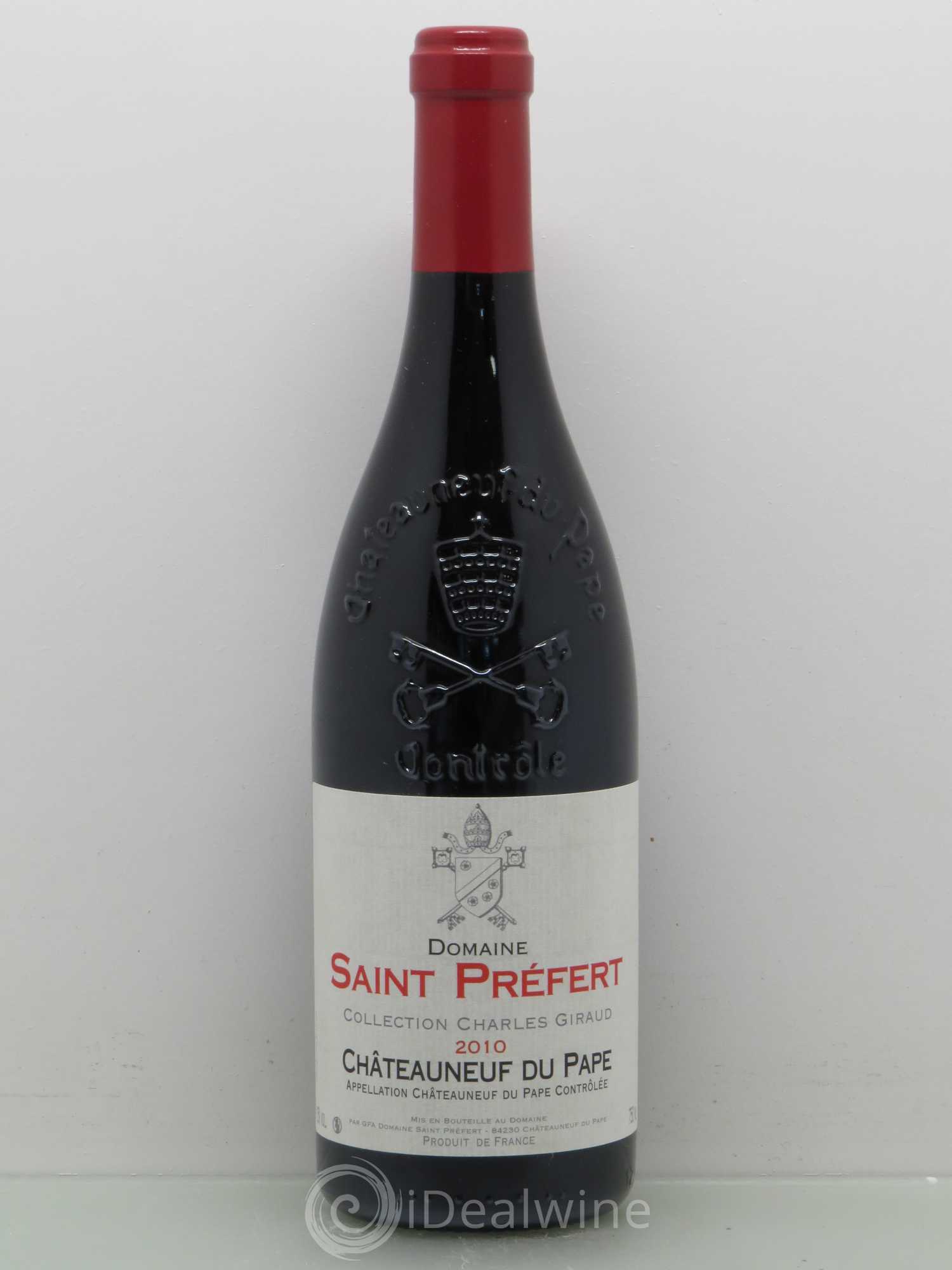 Châteauneuf-du-Pape Collection Charles Giraud Domaine Saint-Préfert 2010 - Lot de 1 bouteille - 0