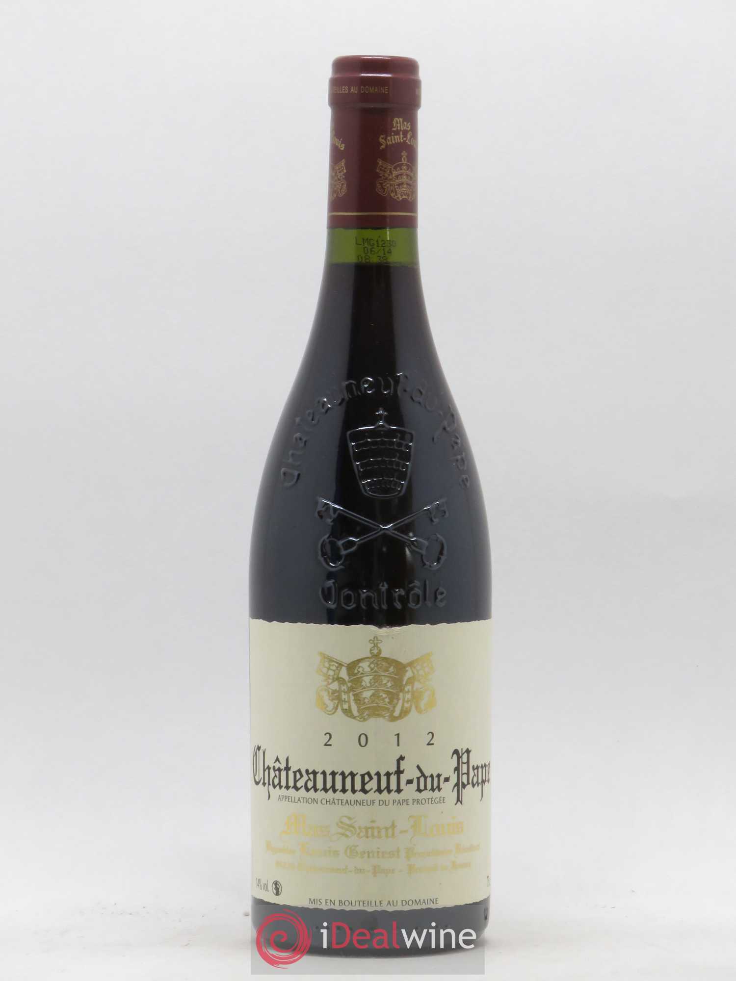 Châteauneuf-du-Pape Tradition Mas Saint-Louis 2012 - Lot de 1 bouteille - 0
