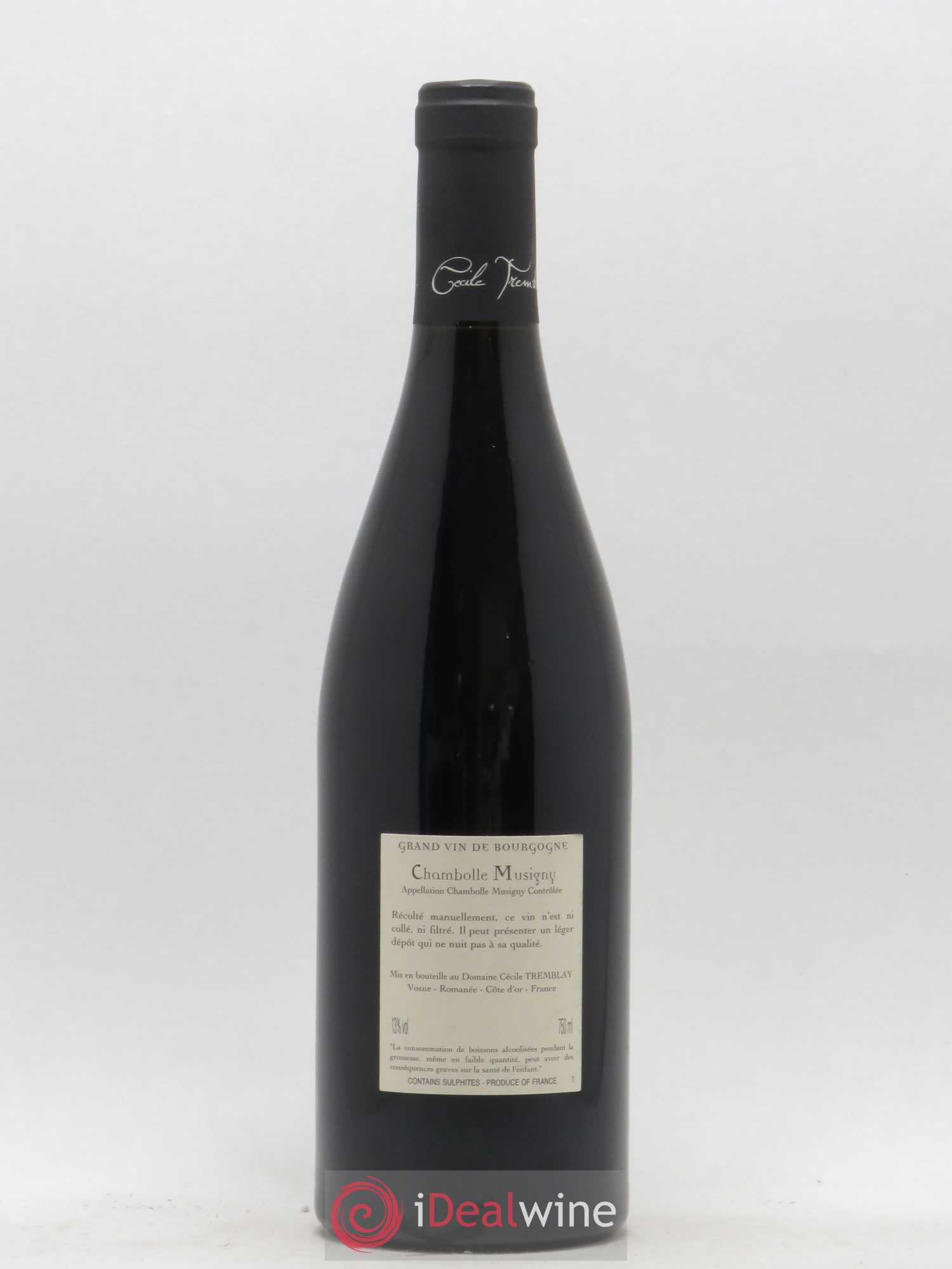 Chambolle-Musigny Les Cabottes Cécile Tremblay 2013 - Lot de 1 bouteille - 1