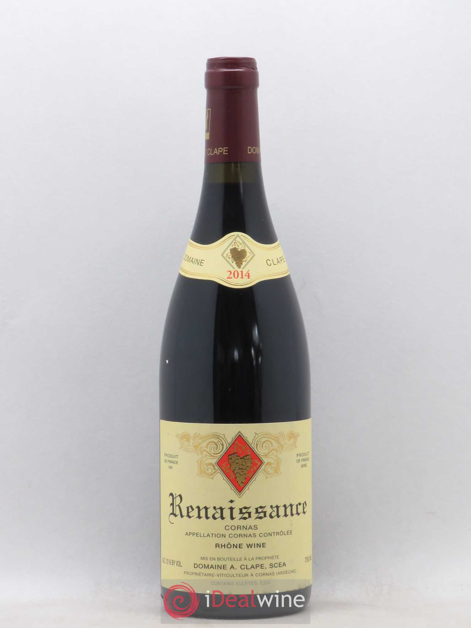 Cornas Renaissance Auguste Clape 2014 - Lot de 1 bouteille - 0