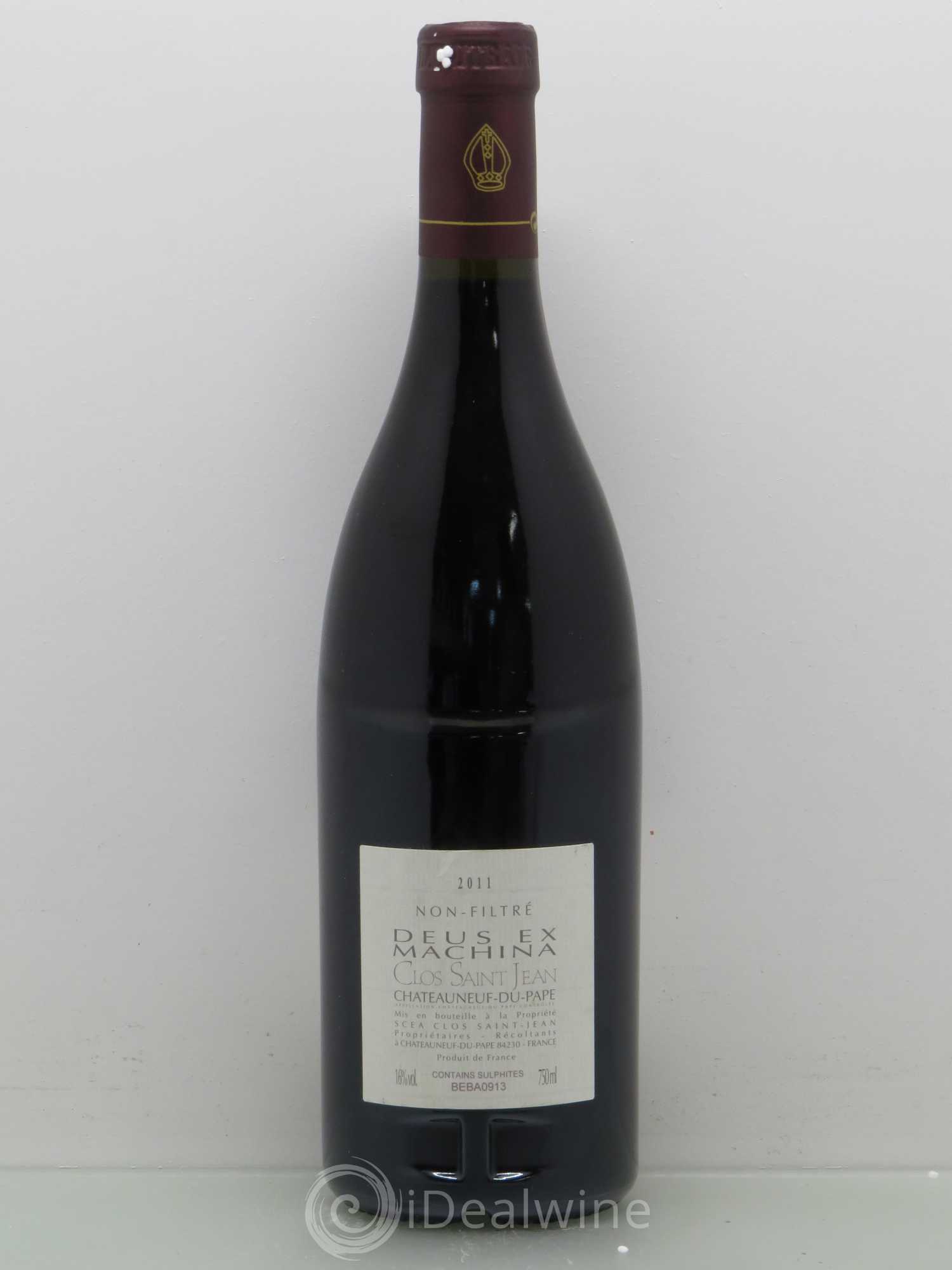 Châteauneuf-du-Pape Clos Saint-Jean Deus Ex Machina Pascal et Vincent Maurel 2011 - Lot de 1 bouteille - 1
