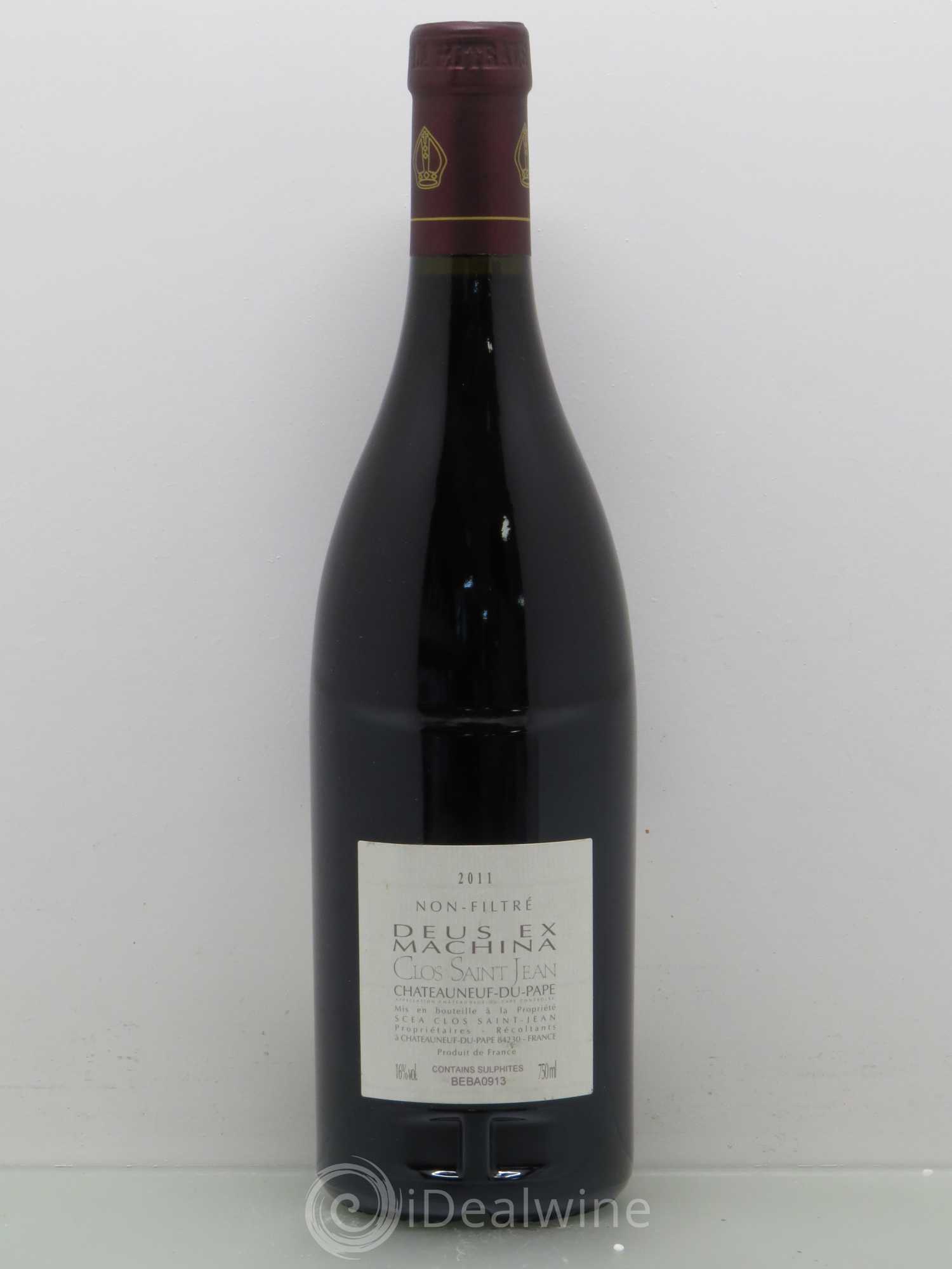 Châteauneuf-du-Pape Clos Saint-Jean Deus Ex Machina Pascal et Vincent Maurel 2011 - Lot de 1 bouteille - 1