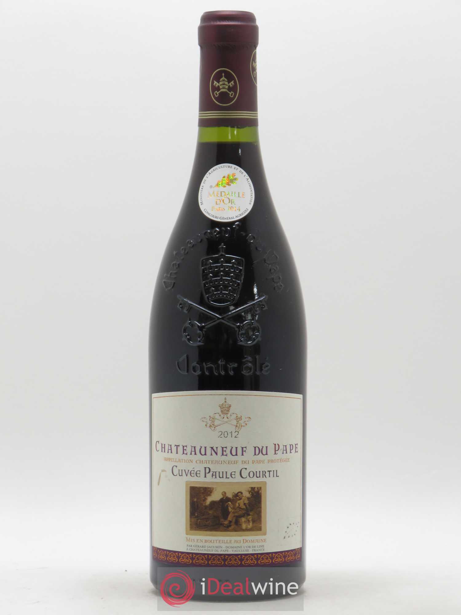 Châteauneuf-du-Pape Cuvée Paule Courtil Domaine l'Or de Line 2012 - Posten von 1 Flasche - 0