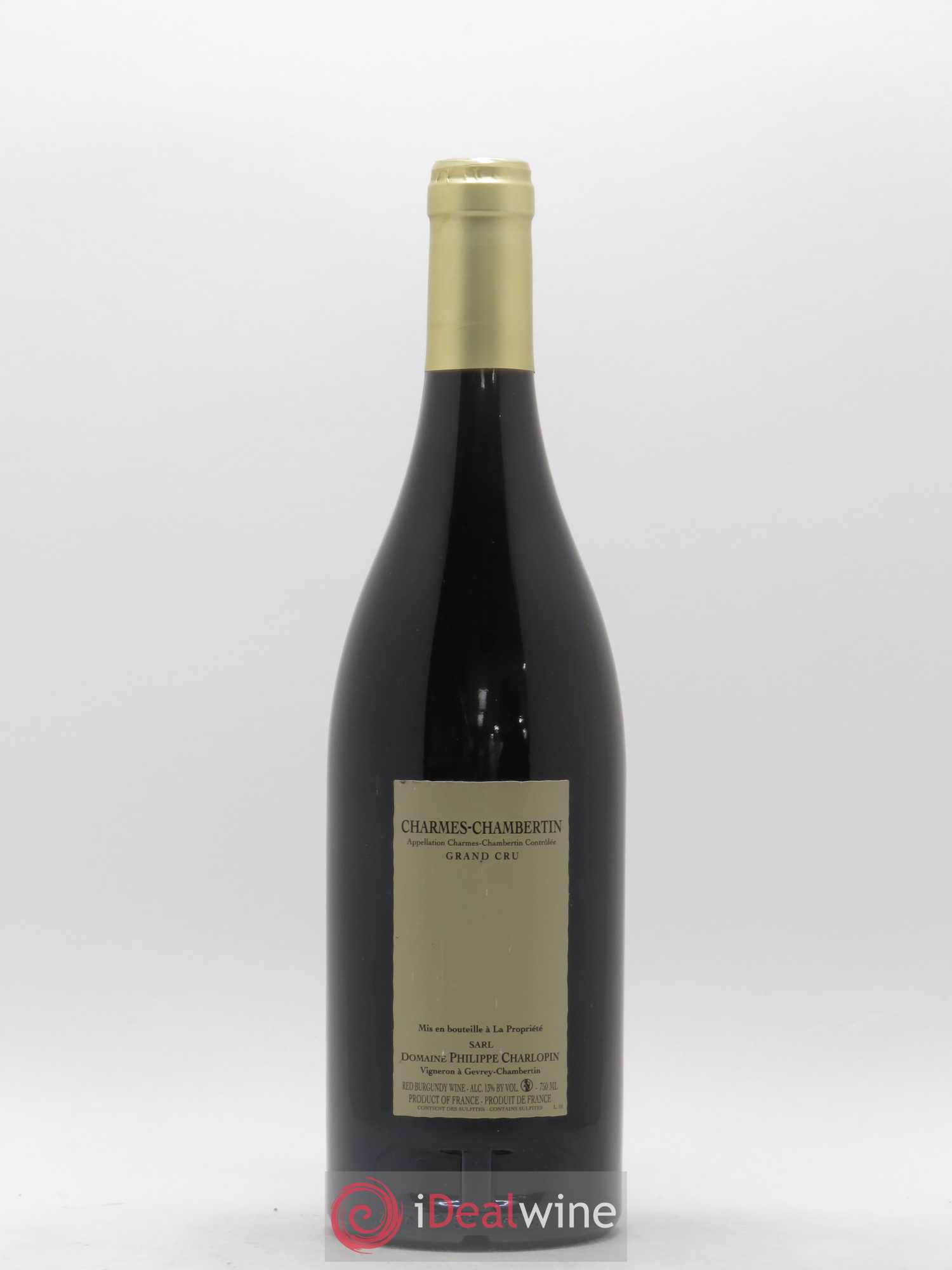 Charmes-Chambertin Grand Cru Charlopin-Parizot 2012 - Lot de 1 bouteille - 1