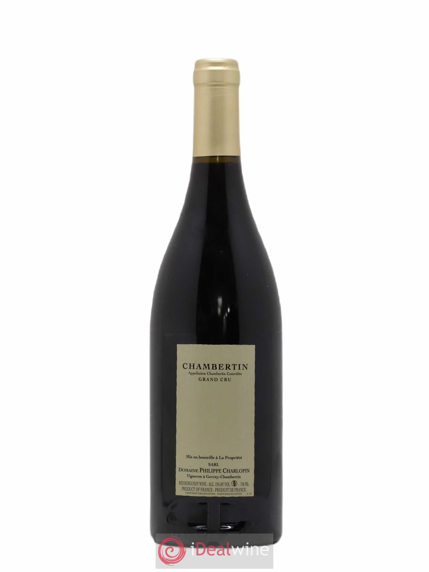 Chambertin Grand Cru Philippe Charlopin 2013 - Lot de 1 bouteille - 1