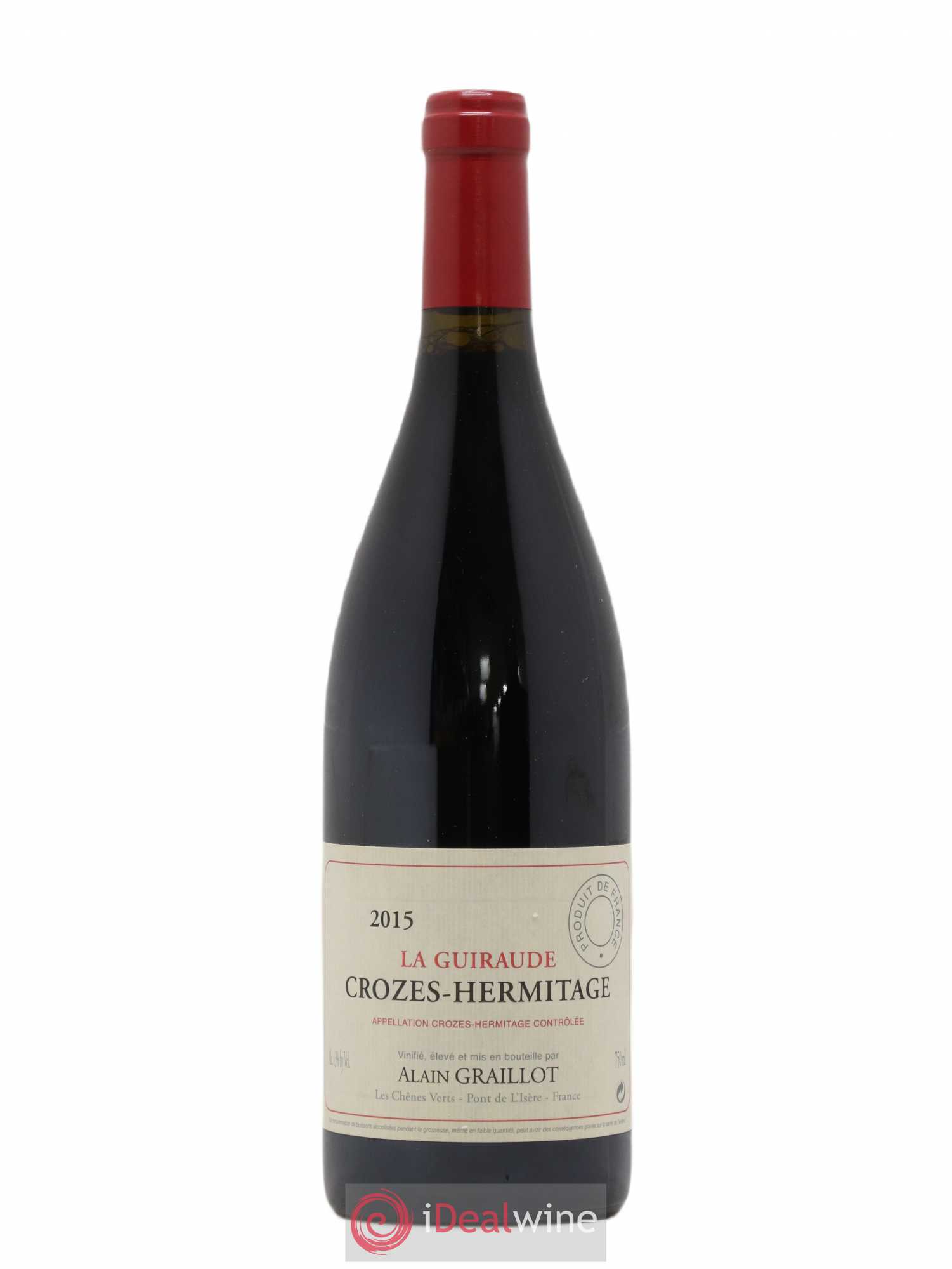 Crozes-Hermitage La Guiraude Domaine Graillot 2015 - Lot de 1 bouteille - 0
