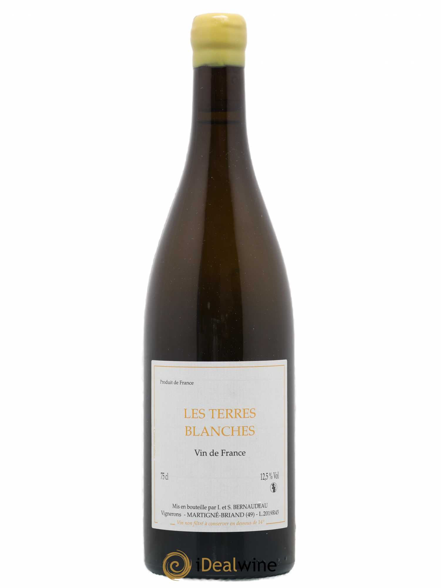 Vin de France Les Terres Blanches Stéphane Bernaudeau 2019 - Lot de 1 bouteille - 0