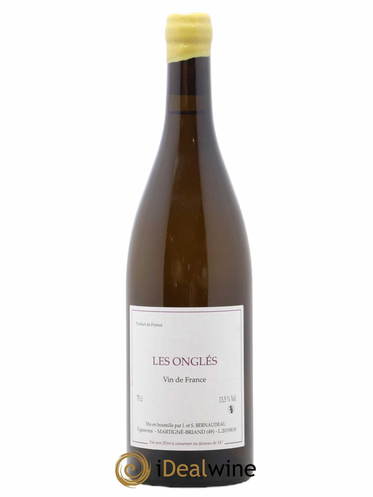 Vin de France Les Onglés Stéphane Bernaudeau 2019 - Lot de 1 bouteille - 0