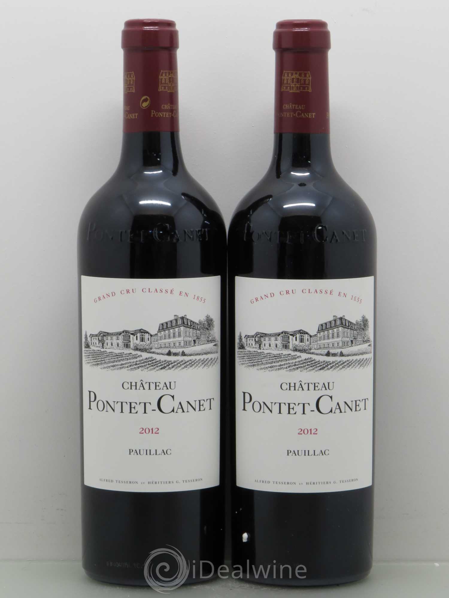 Château Pontet Canet 5ème Grand Cru Classé 2012 - Lot de 2 bouteilles - 0