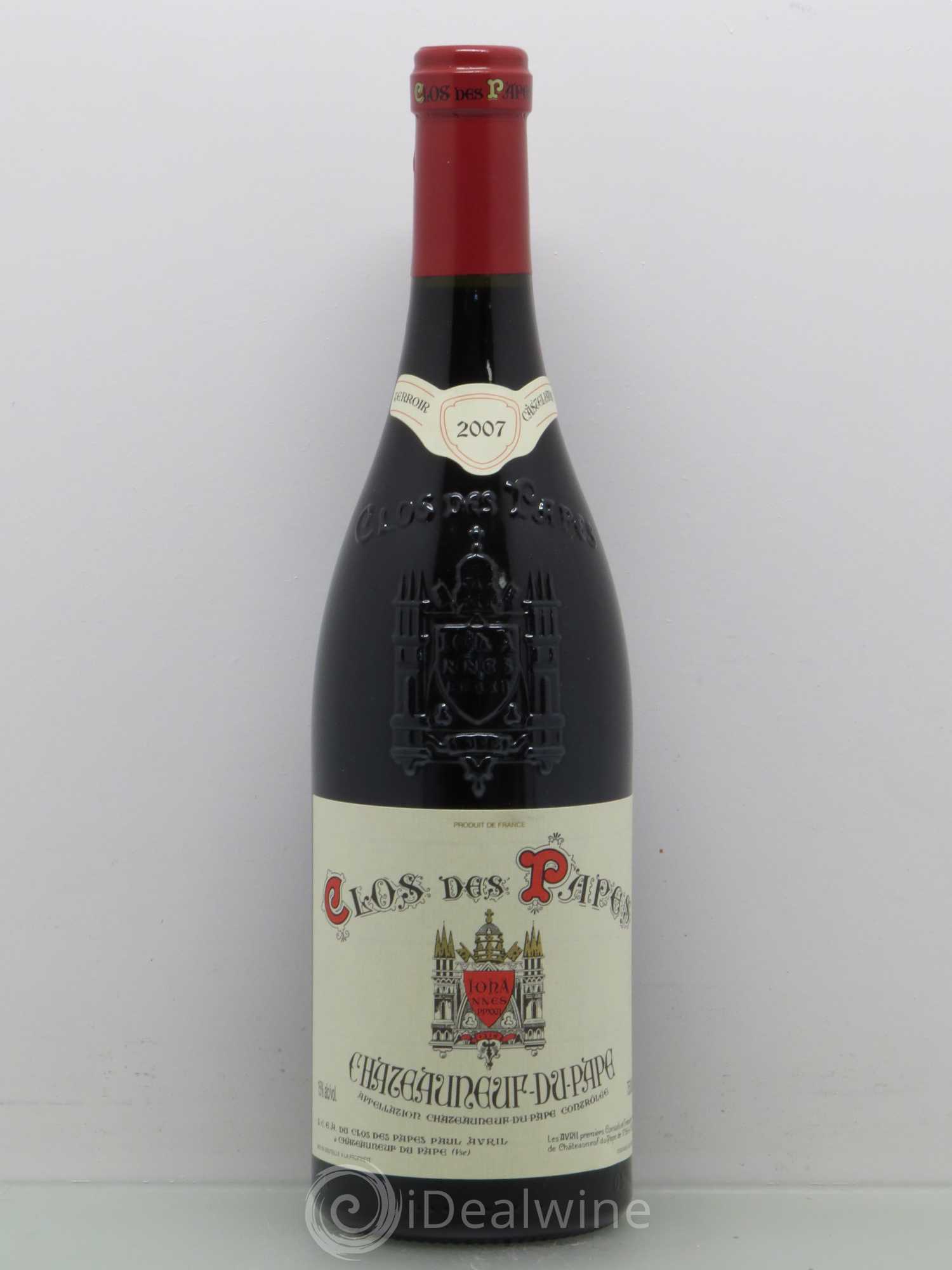 Châteauneuf-du-Pape Clos des Papes - Paul Avril 2007 - Lot de 1 bouteille - 0