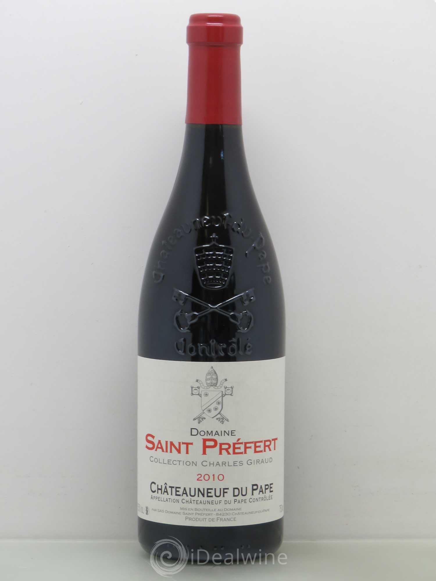 Châteauneuf-du-Pape Collection Charles Giraud Domaine Saint-Préfert 2010 - Lot de 1 bouteille - 0