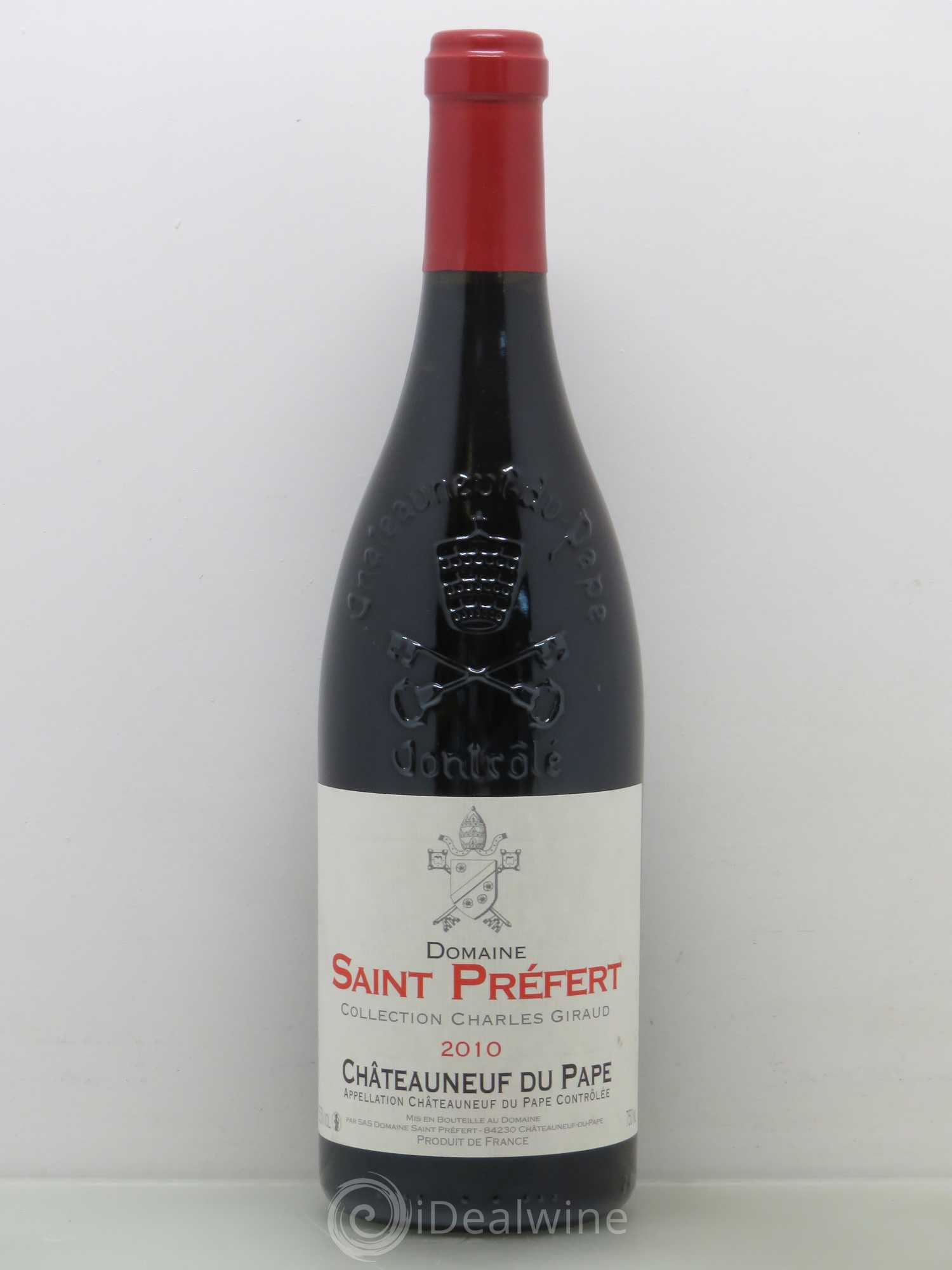 Châteauneuf-du-Pape Collection Charles Giraud Domaine Saint-Préfert 2010 - Lot de 1 bouteille - 0