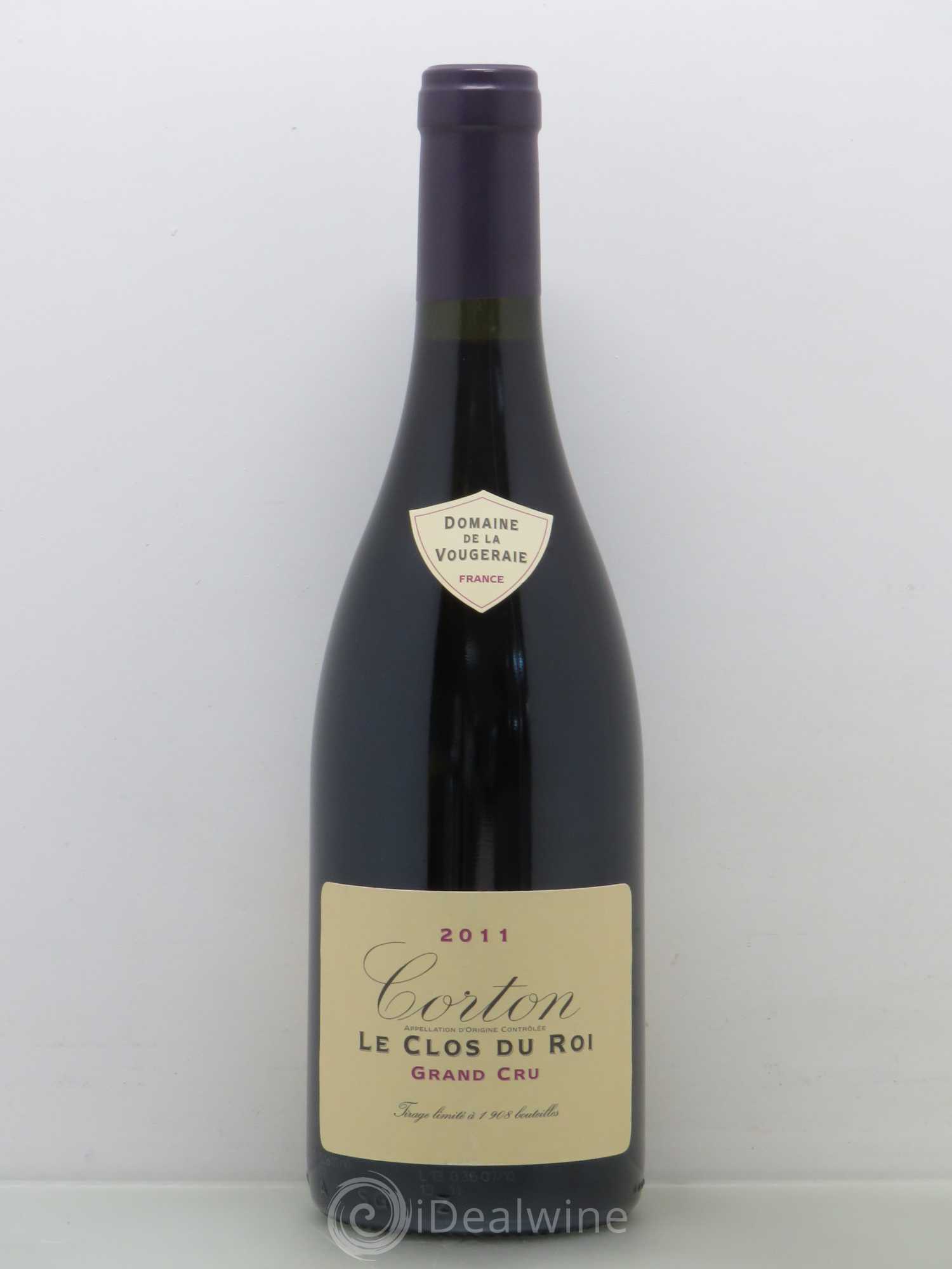Corton Grand Cru Le Clos du Roi La Vougeraie 2011 - Lot de 1 bouteille - 0