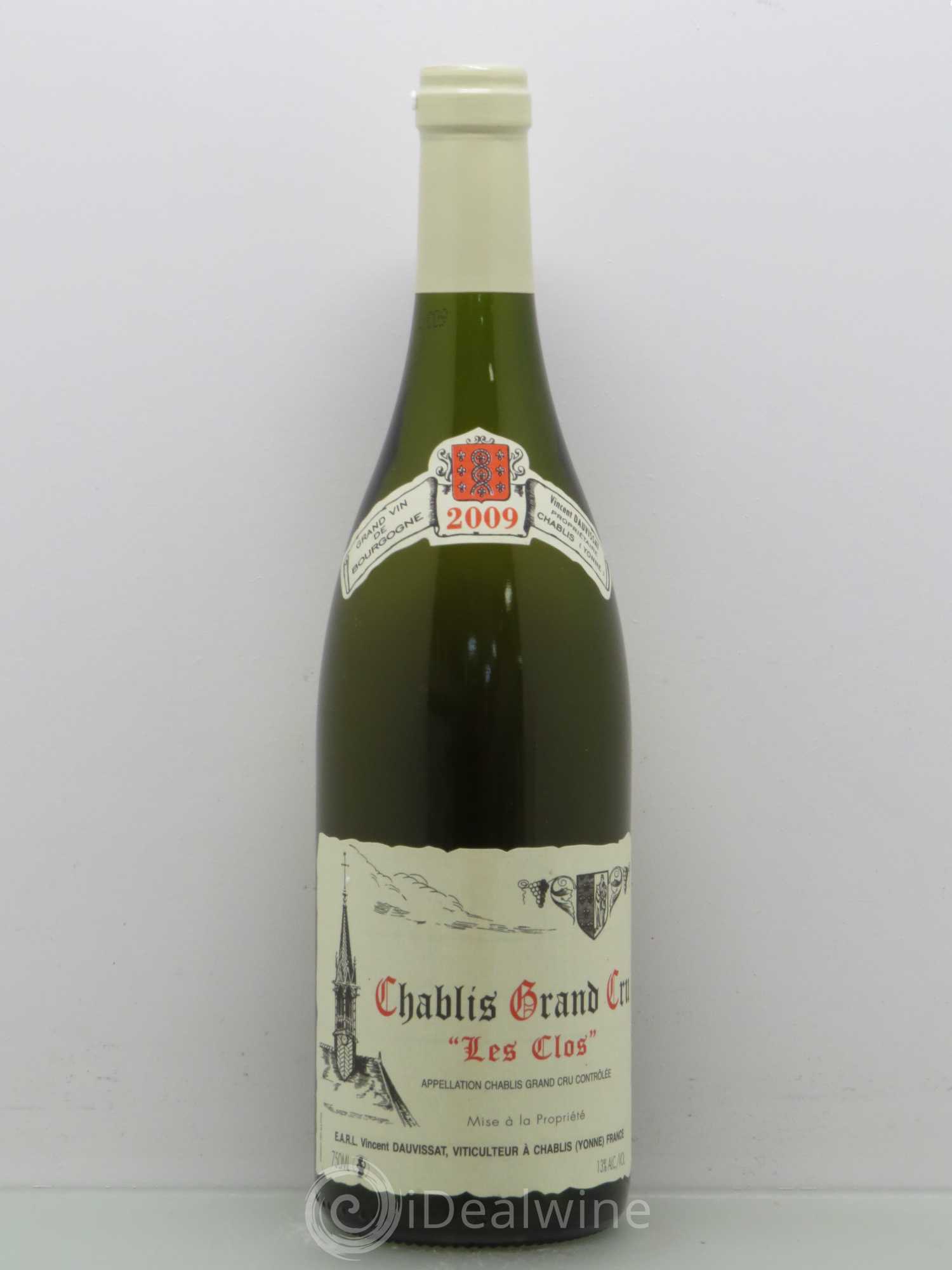 Chablis Grand Cru Les Clos Vincent Dauvissat (Domaine) 2009 - Lot de 1 bouteille - 0