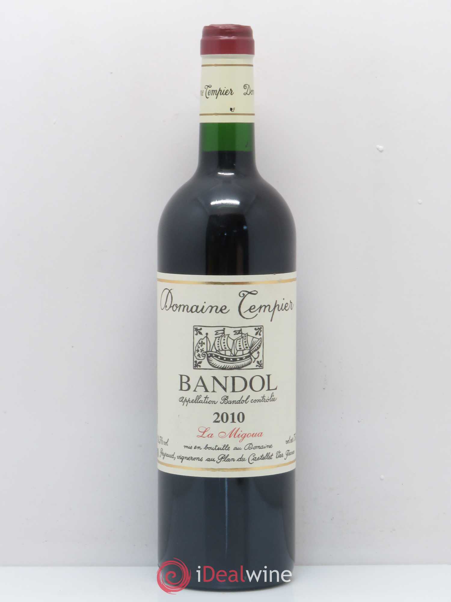 Bandol Domaine Tempier Cuvée La Migoua Famille Peyraud 2010 - Lot de 1 bouteille - 0