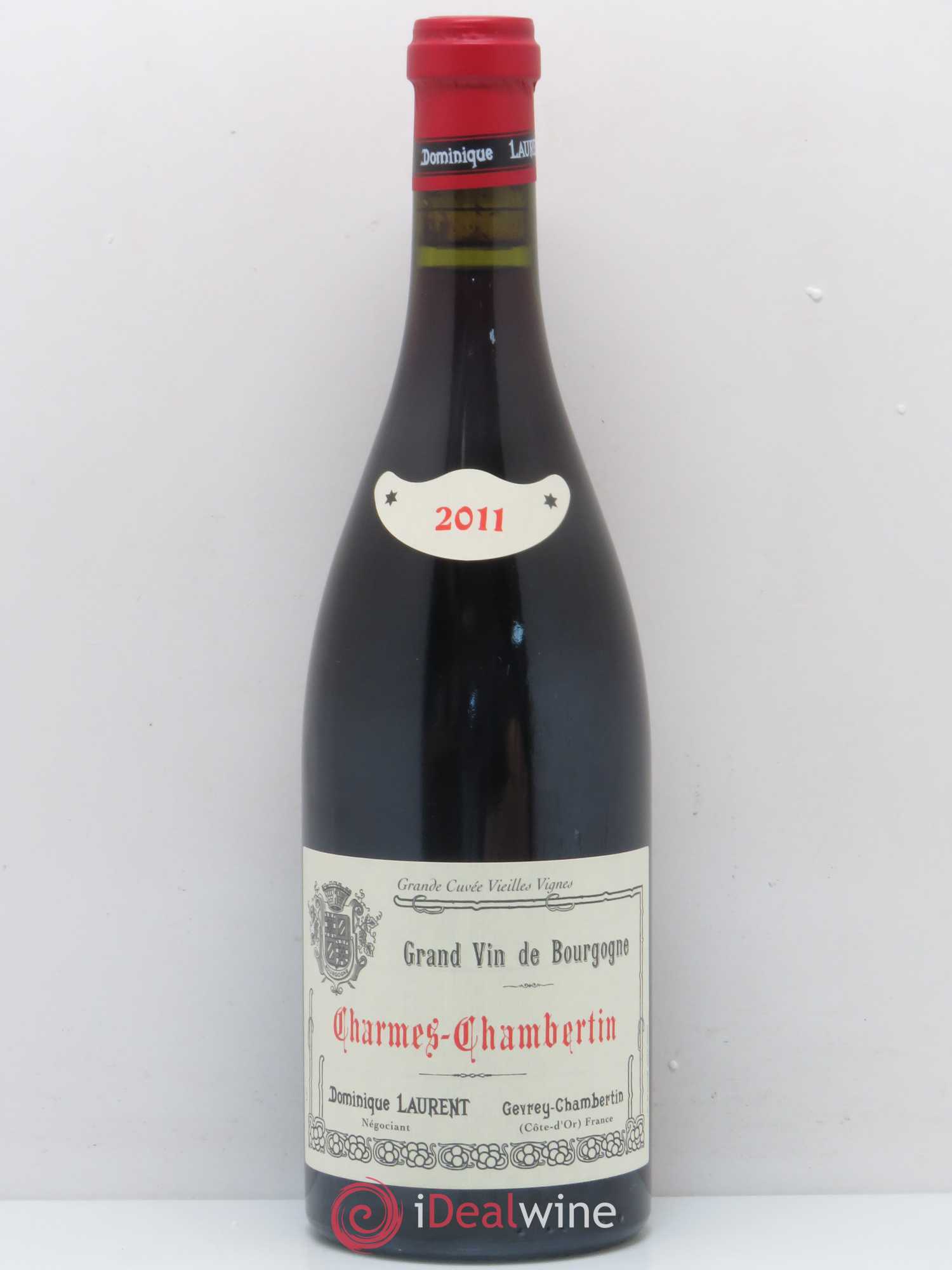 Charmes-Chambertin Grand Cru Grande Cuvée Vieilles Vignes Dominique Laurent 2011 - Lot de 1 bouteille - 0