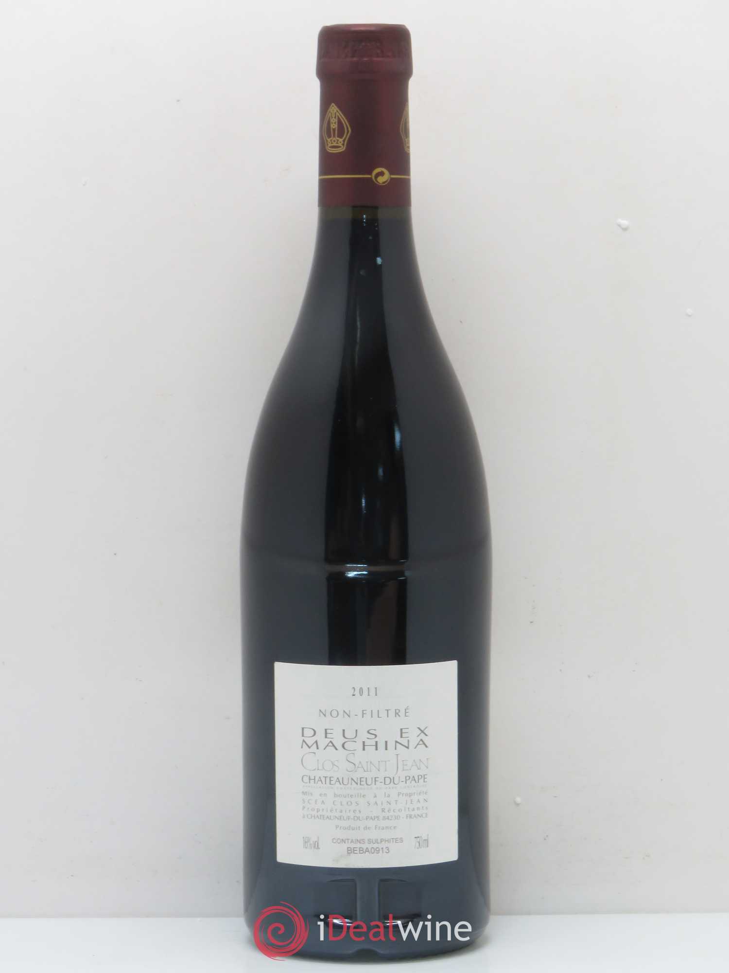 Châteauneuf-du-Pape Clos Saint-Jean Deus Ex Machina Pascal et Vincent Maurel 2011 - Lot de 1 bouteille - 1
