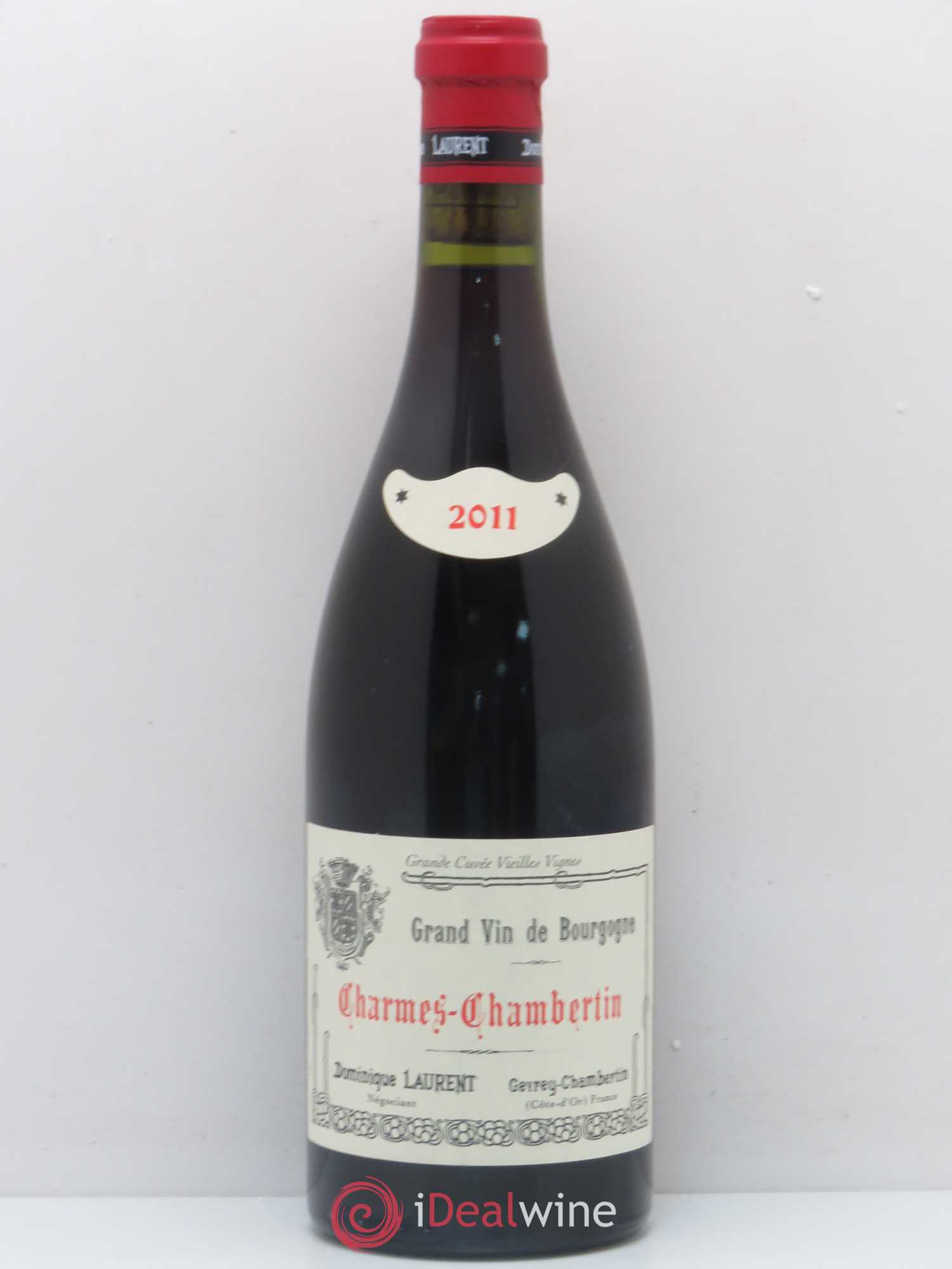 Charmes-Chambertin Grand Cru Grande Cuvée Vieilles Vignes Dominique Laurent 2011 - Lot de 1 bouteille - 0