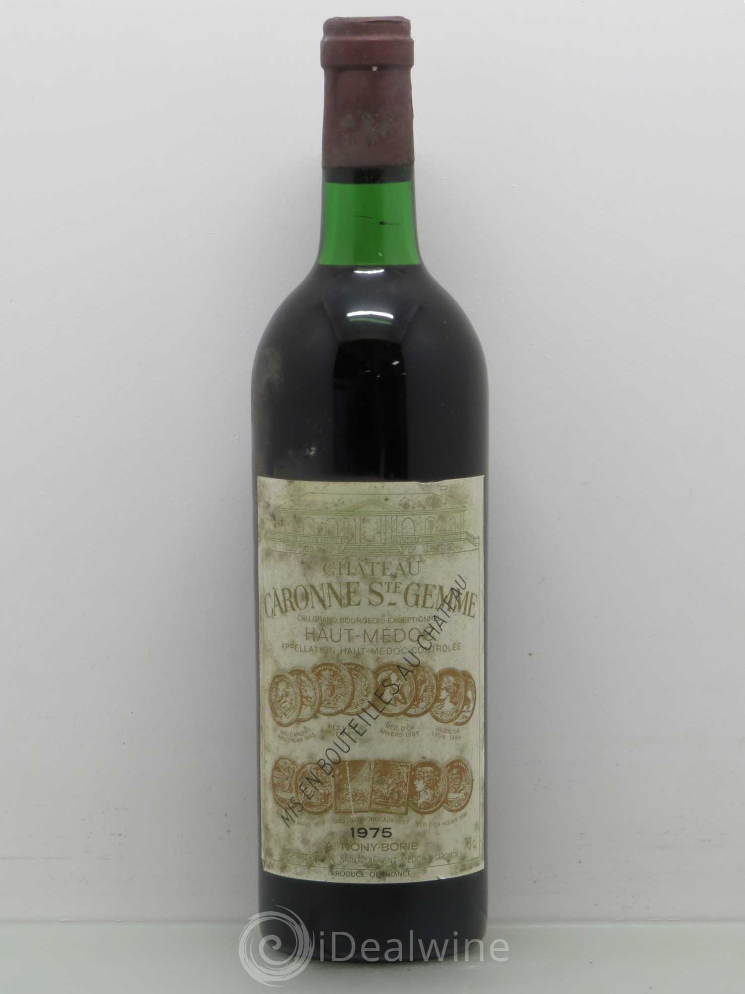 Château Caronne Sainte-Gemme Cru Bourgeois 1975 - Lot de 1 bouteille - 0