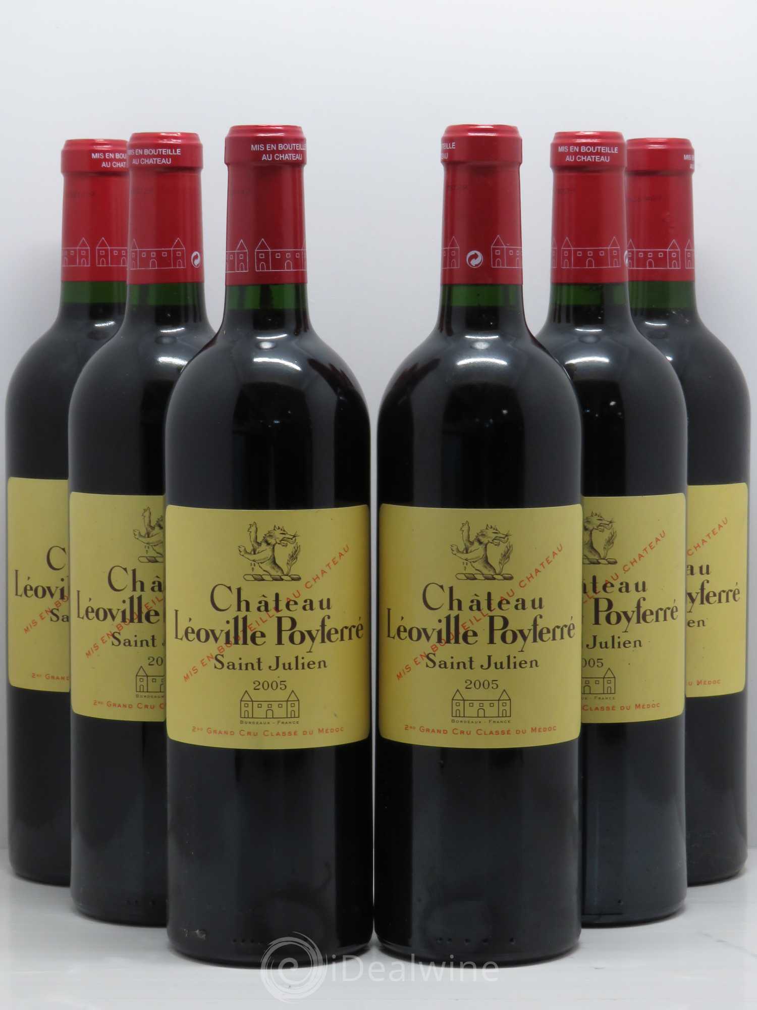Château Léoville Poyferré 2ème Grand Cru Classé 2005 - Lot de 6 bouteilles - 0