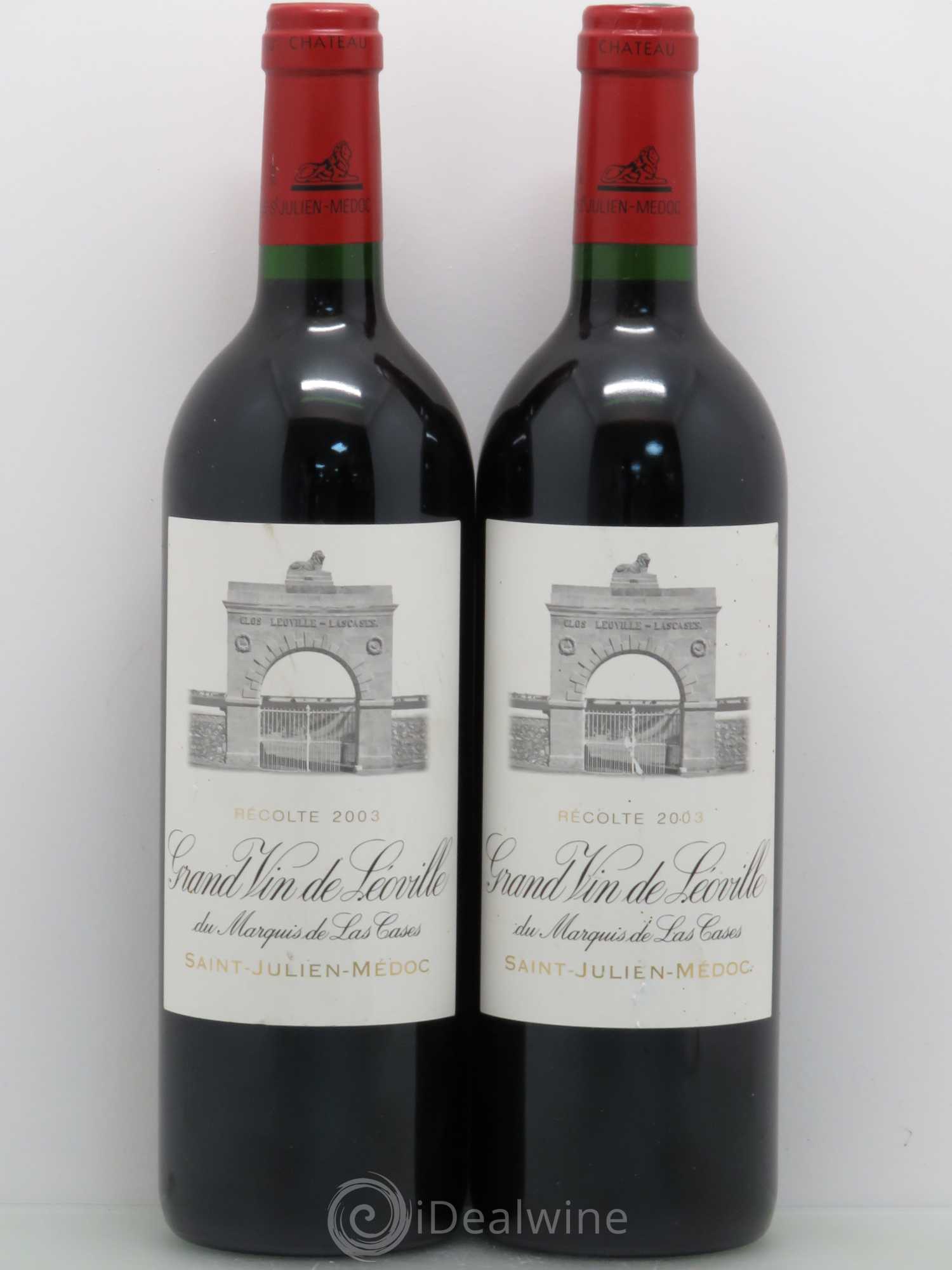 Château Léoville Las Cases 2ème Grand Cru Classé 2003 - Lot de 2 bouteilles - 0