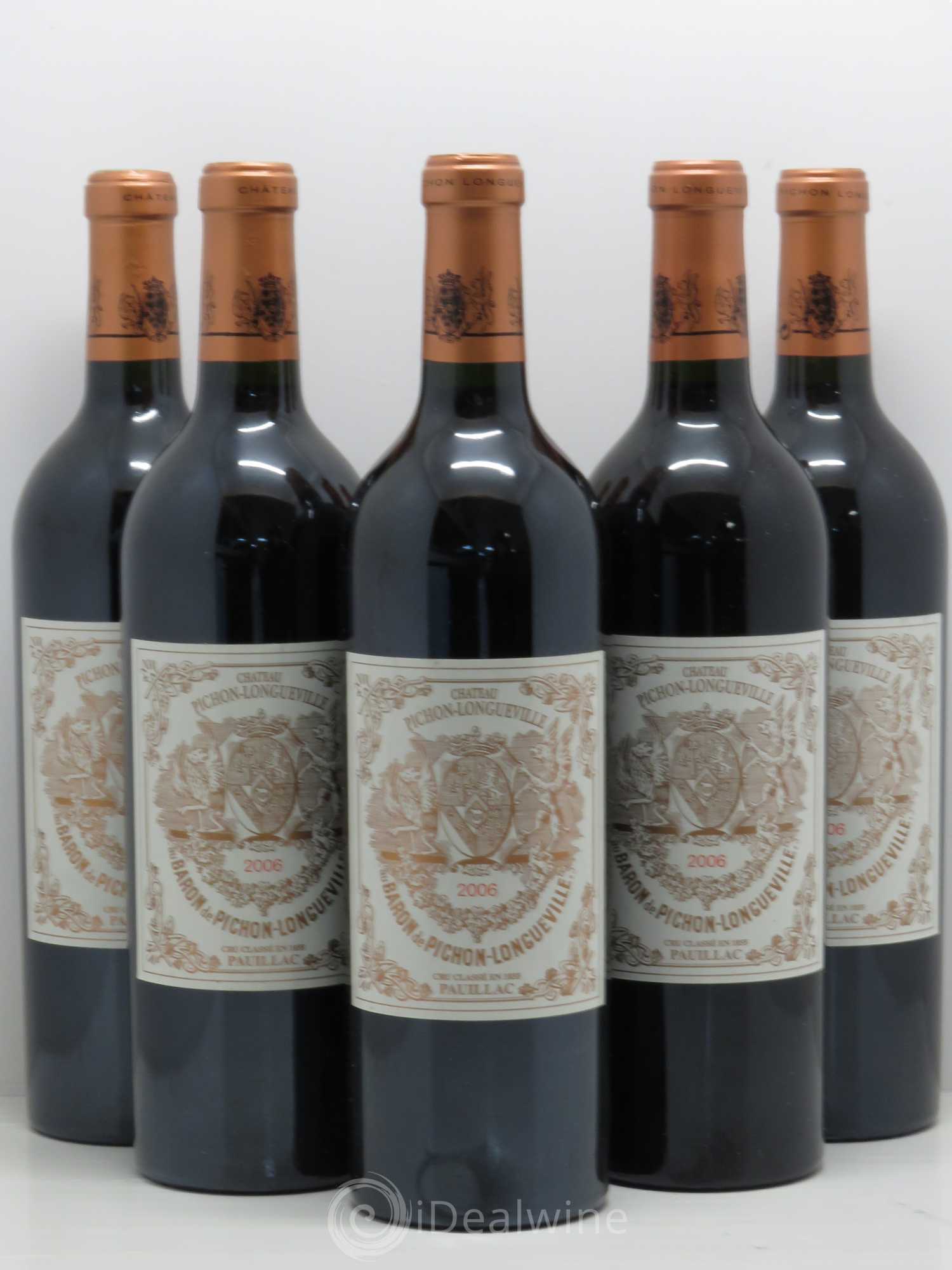 Pichon Longueville Baron 2ème Grand Cru Classé 2006 - Lot de 5 bouteilles - 0