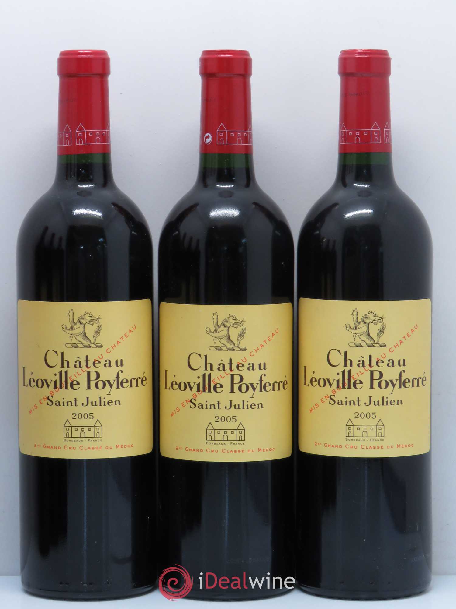 Château Léoville Poyferré 2ème Grand Cru Classé 2005 - Lot de 6 bouteilles - 1
