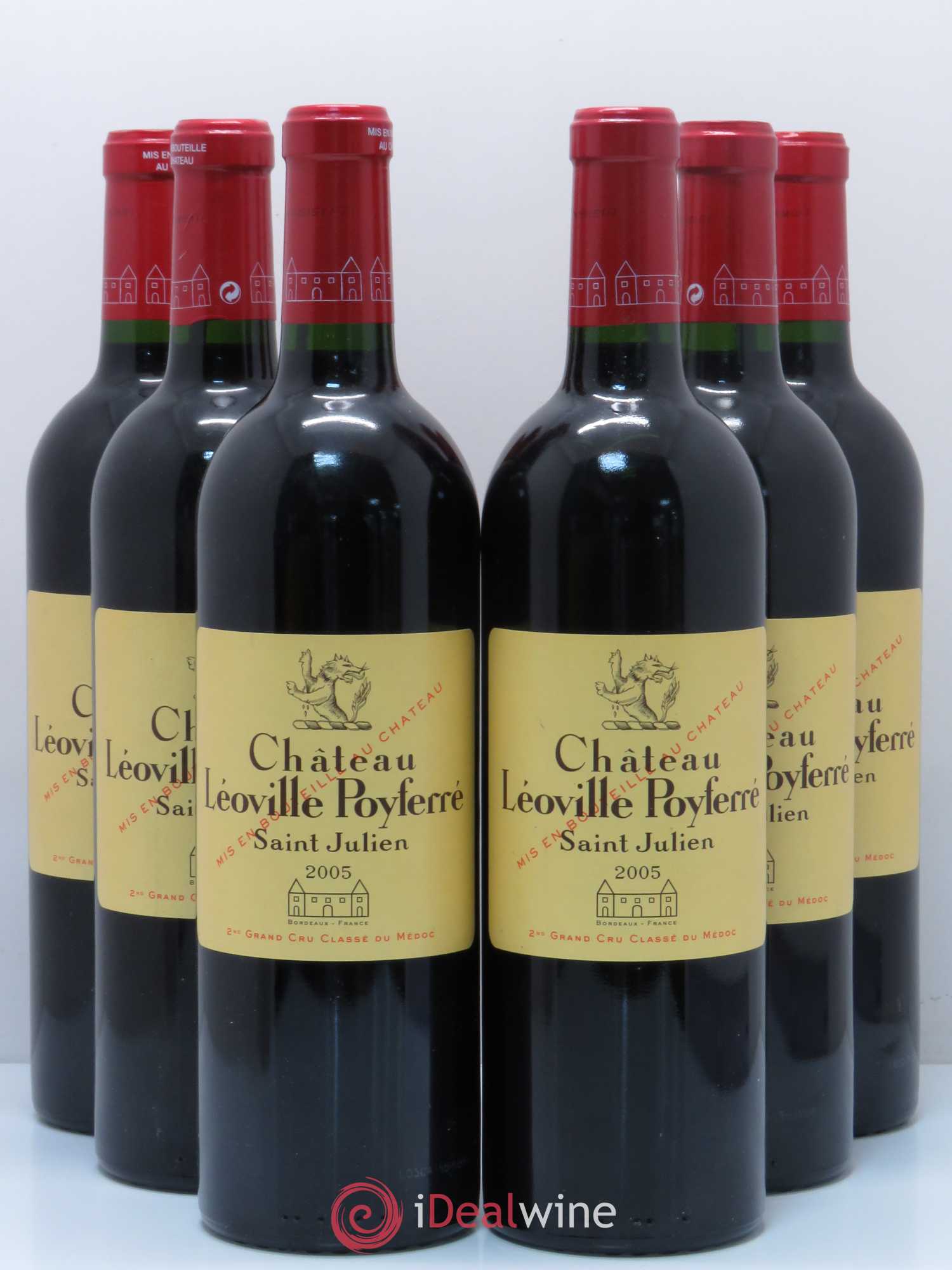 Château Léoville Poyferré 2ème Grand Cru Classé 2005 - Lot de 6 bouteilles - 0