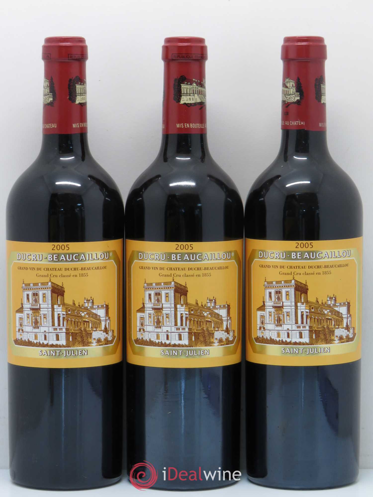 Château Ducru Beaucaillou 2ème Grand Cru Classé 2005 - Lot de 3 bouteilles - 0