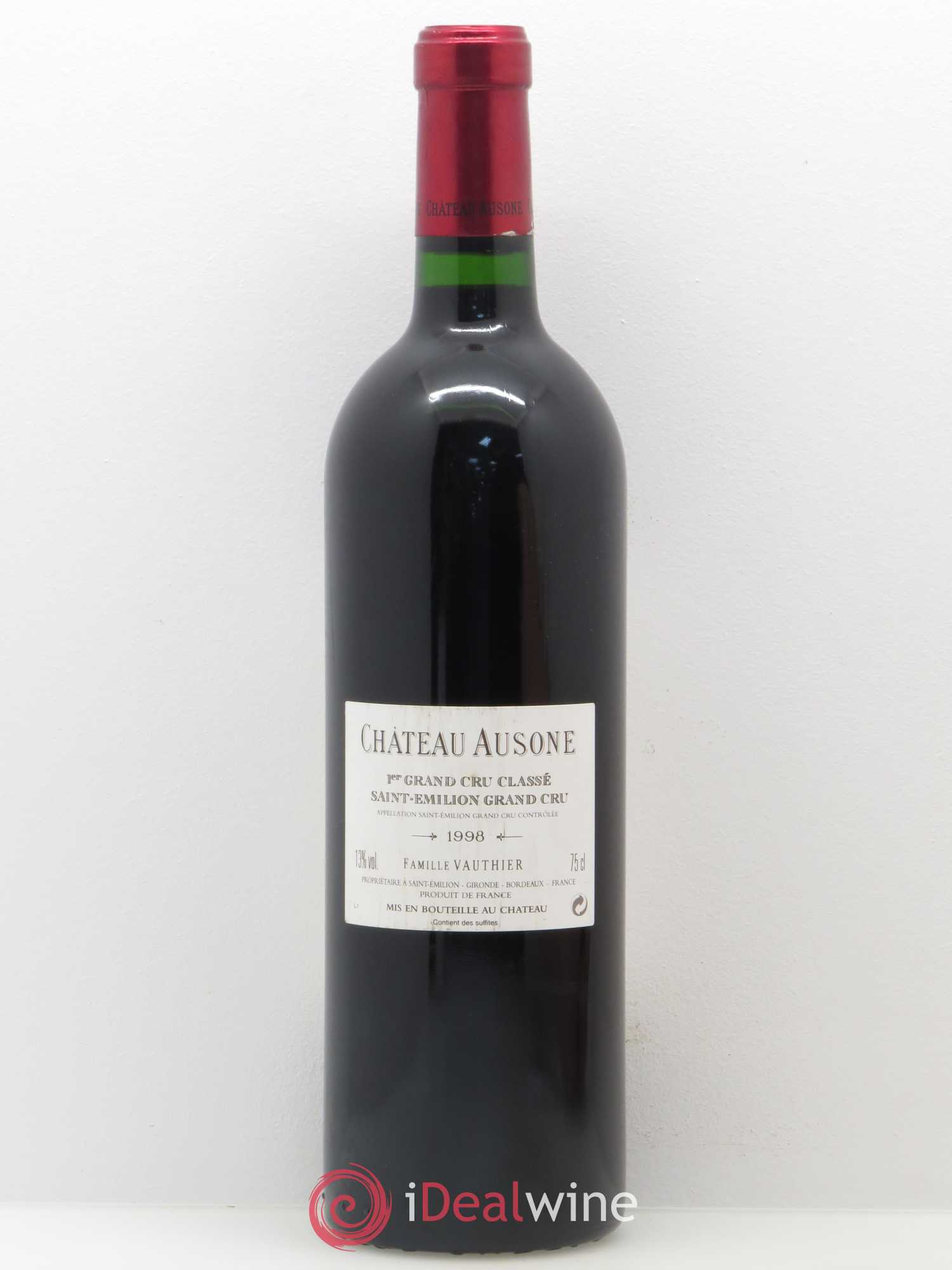 Château Ausone 1er Grand Cru Classé A 1998 - Lot de 1 bouteille - 1