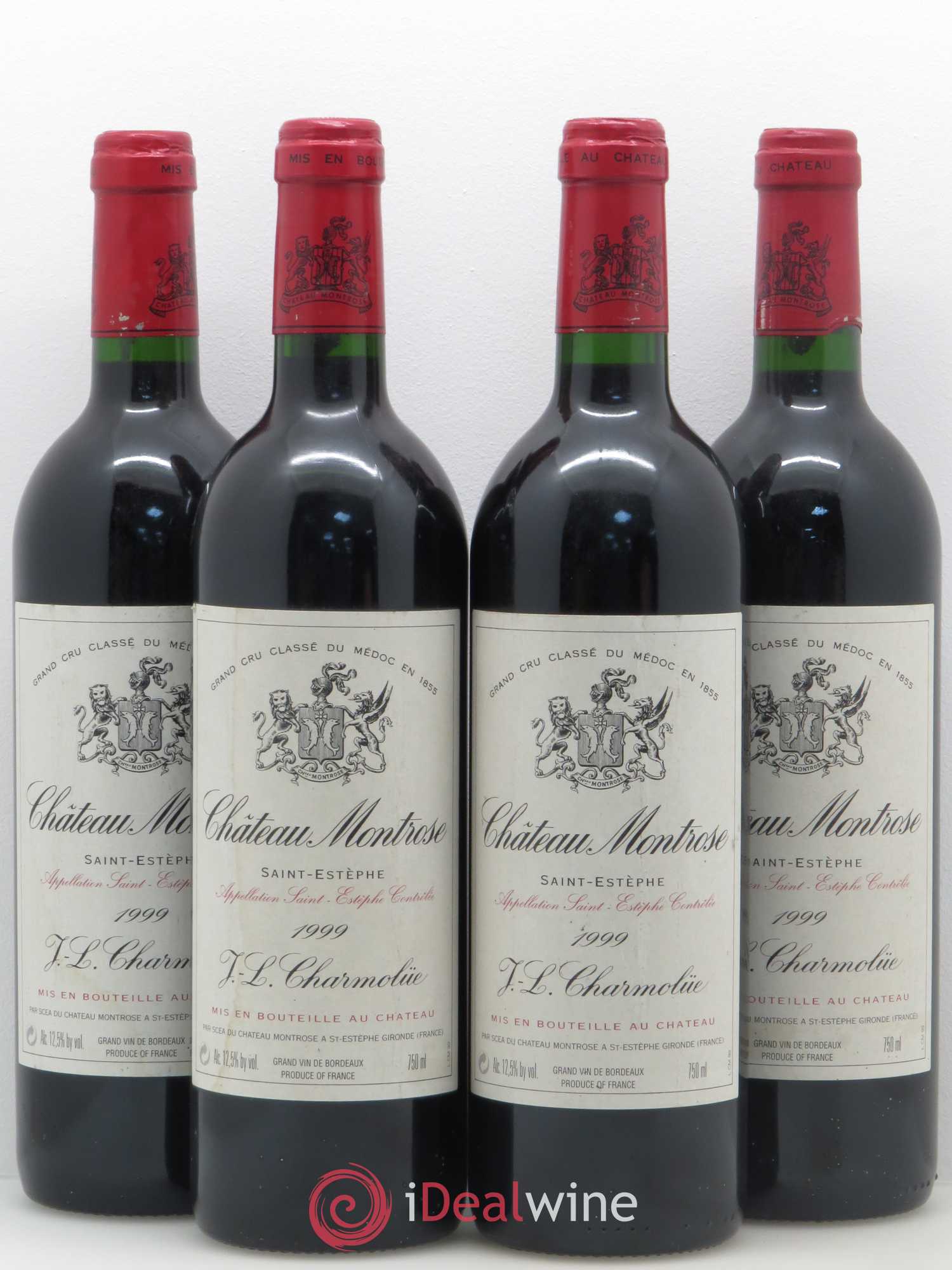 Château Montrose 2ème Grand Cru Classé 1999 - Lot de 4 bouteilles - 0