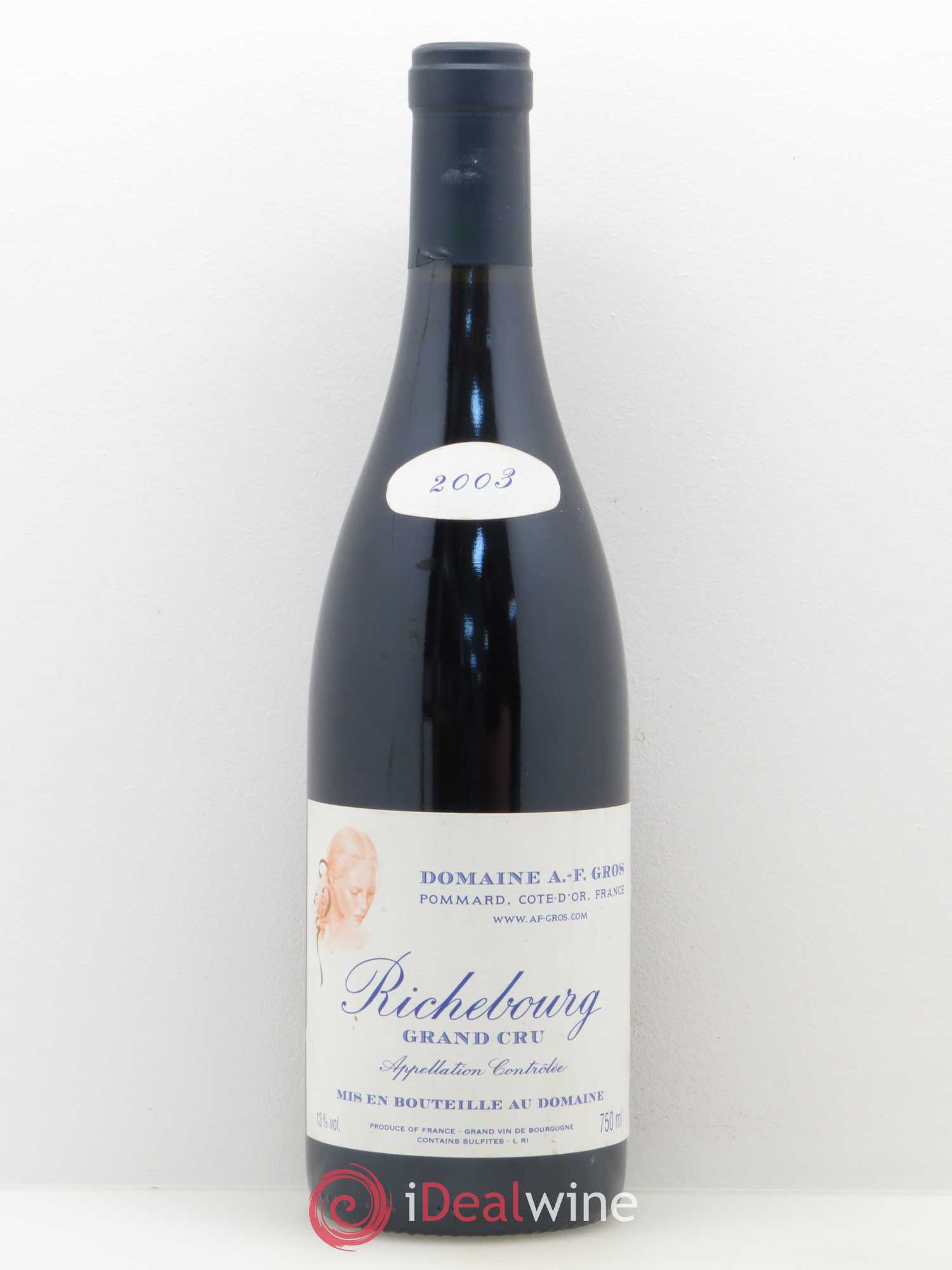 Richebourg Grand Cru A.-F. Gros 2003 - Lot de 1 bouteille - 0