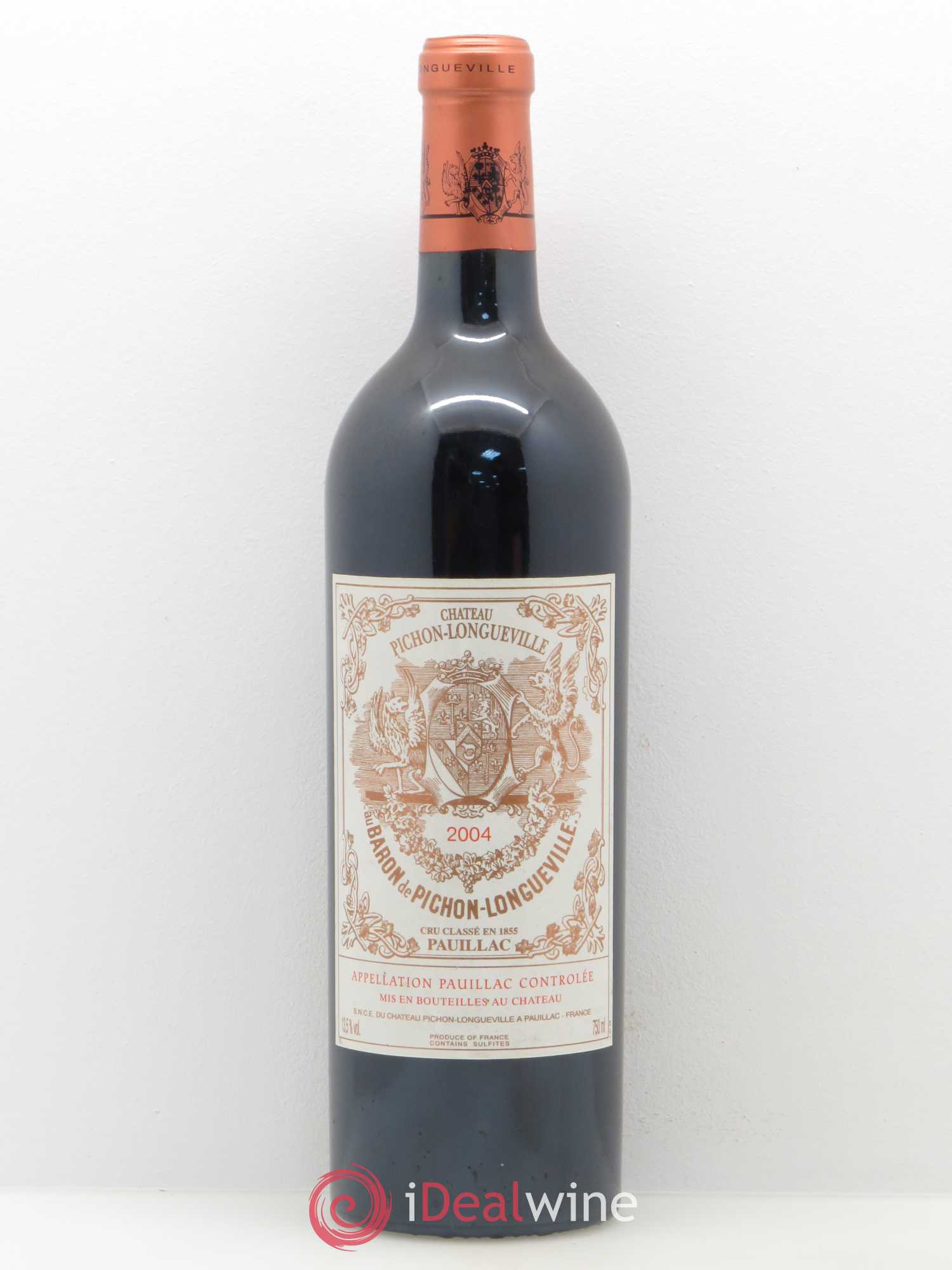 Pichon Longueville Baron 2ème Grand Cru Classé 2004 - Lot de 1 bouteille - 0