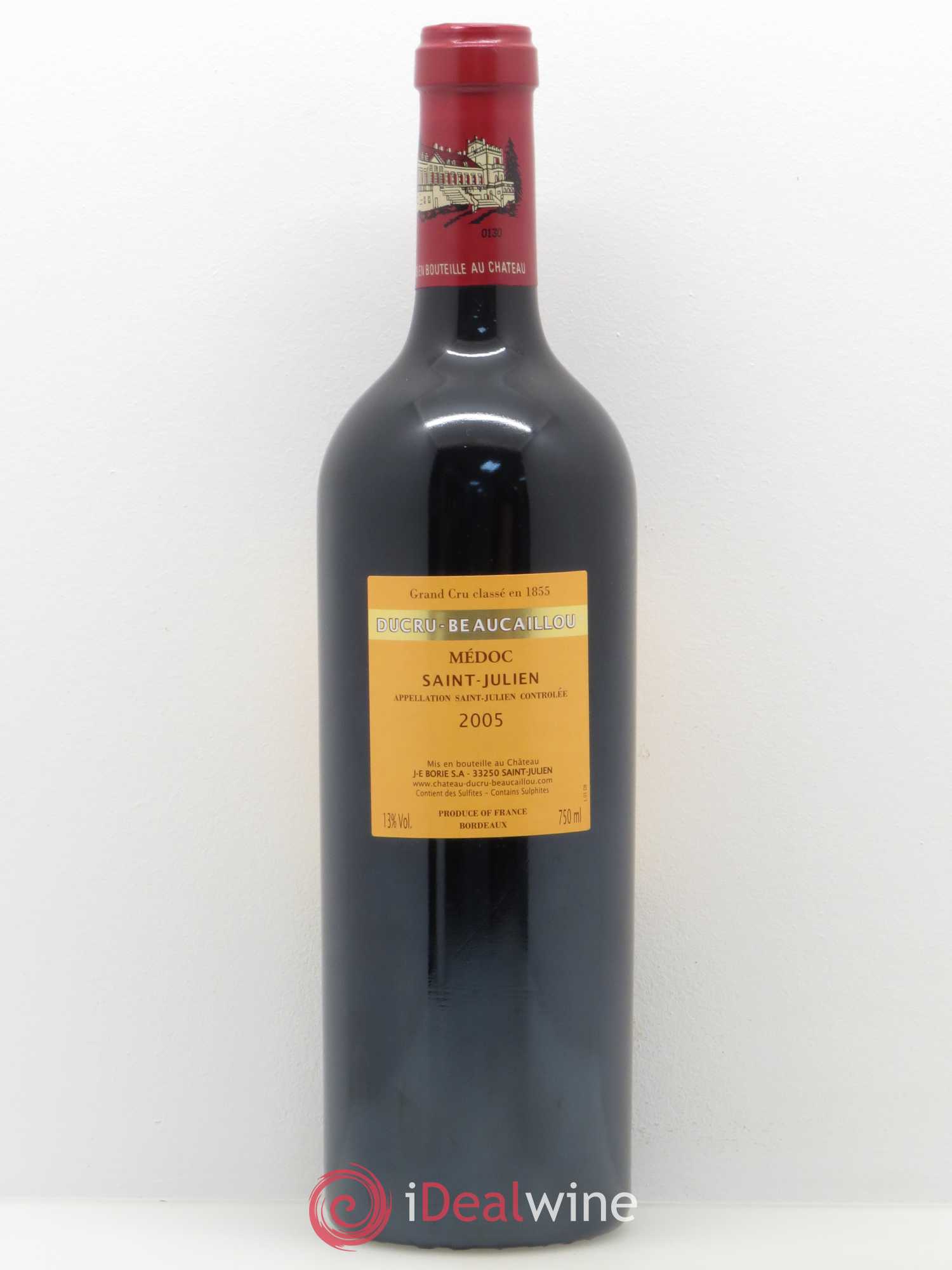 Château Ducru Beaucaillou 2ème Grand Cru Classé 2005 - Lot de 1 bouteille - 1