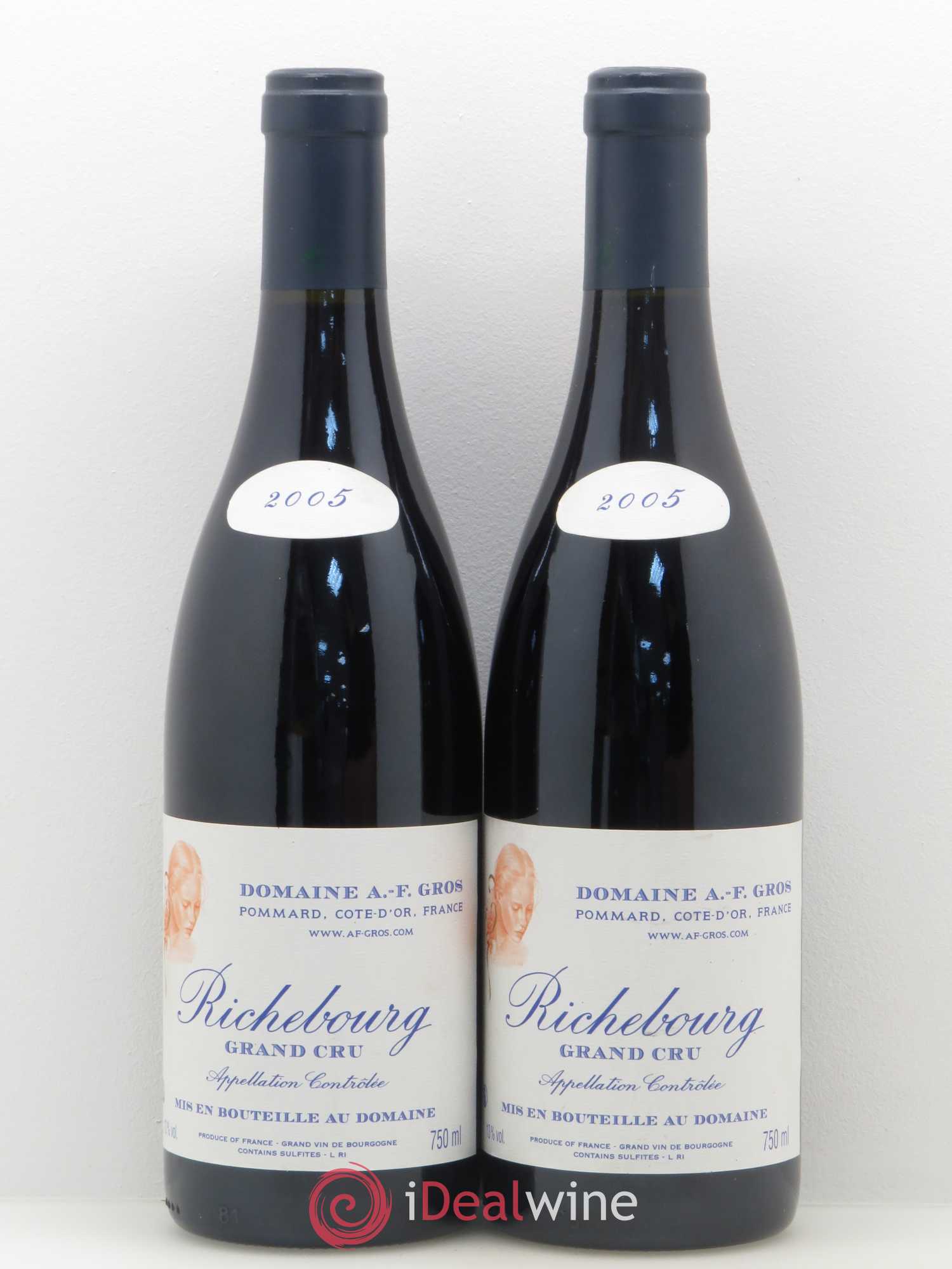 Richebourg Grand Cru A.-F. Gros 2005 - Lot de 2 bouteilles - 0