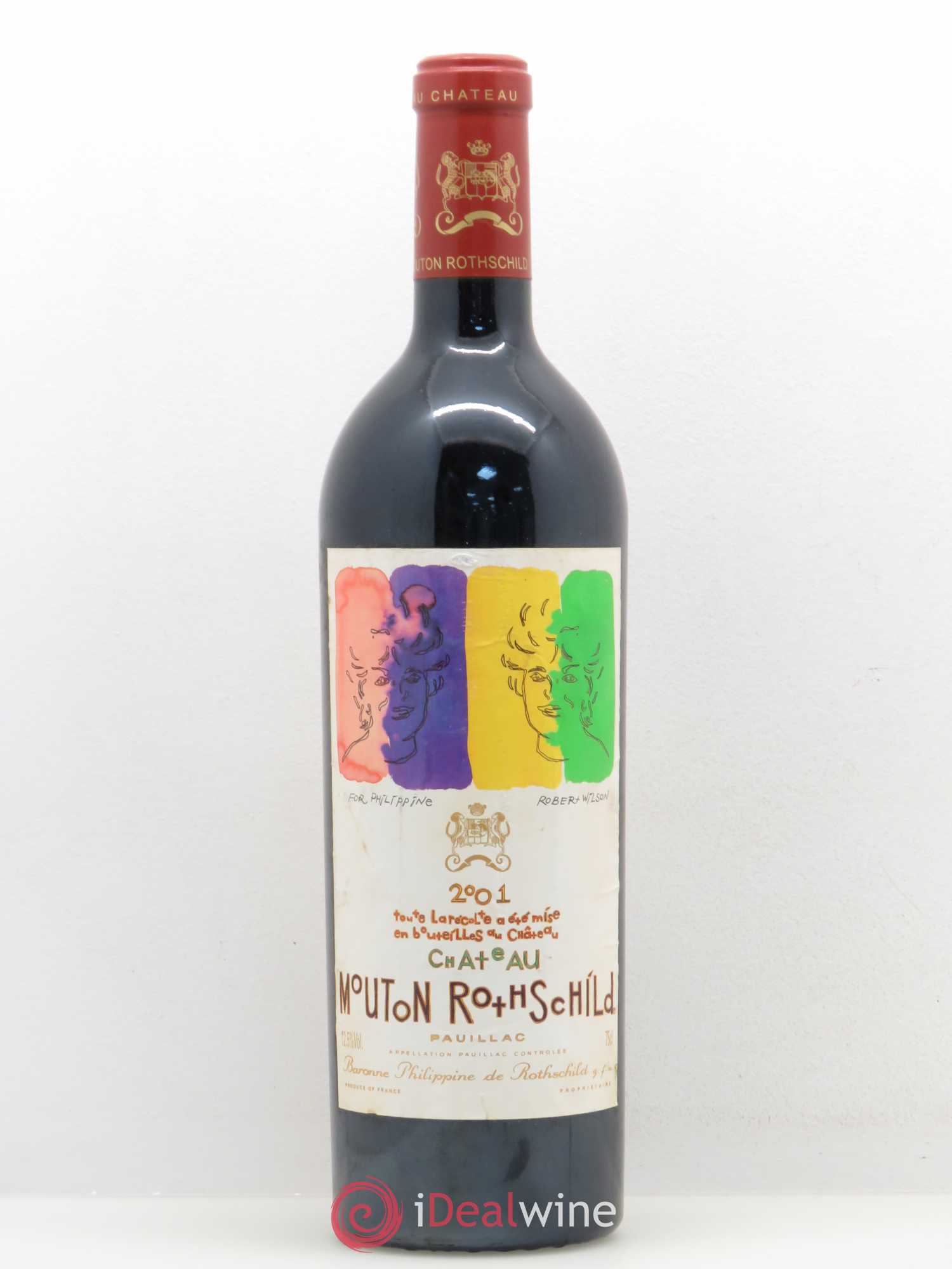 Château Mouton Rothschild 1er Grand Cru Classé 2001 - Lot de 1 bouteille - 0