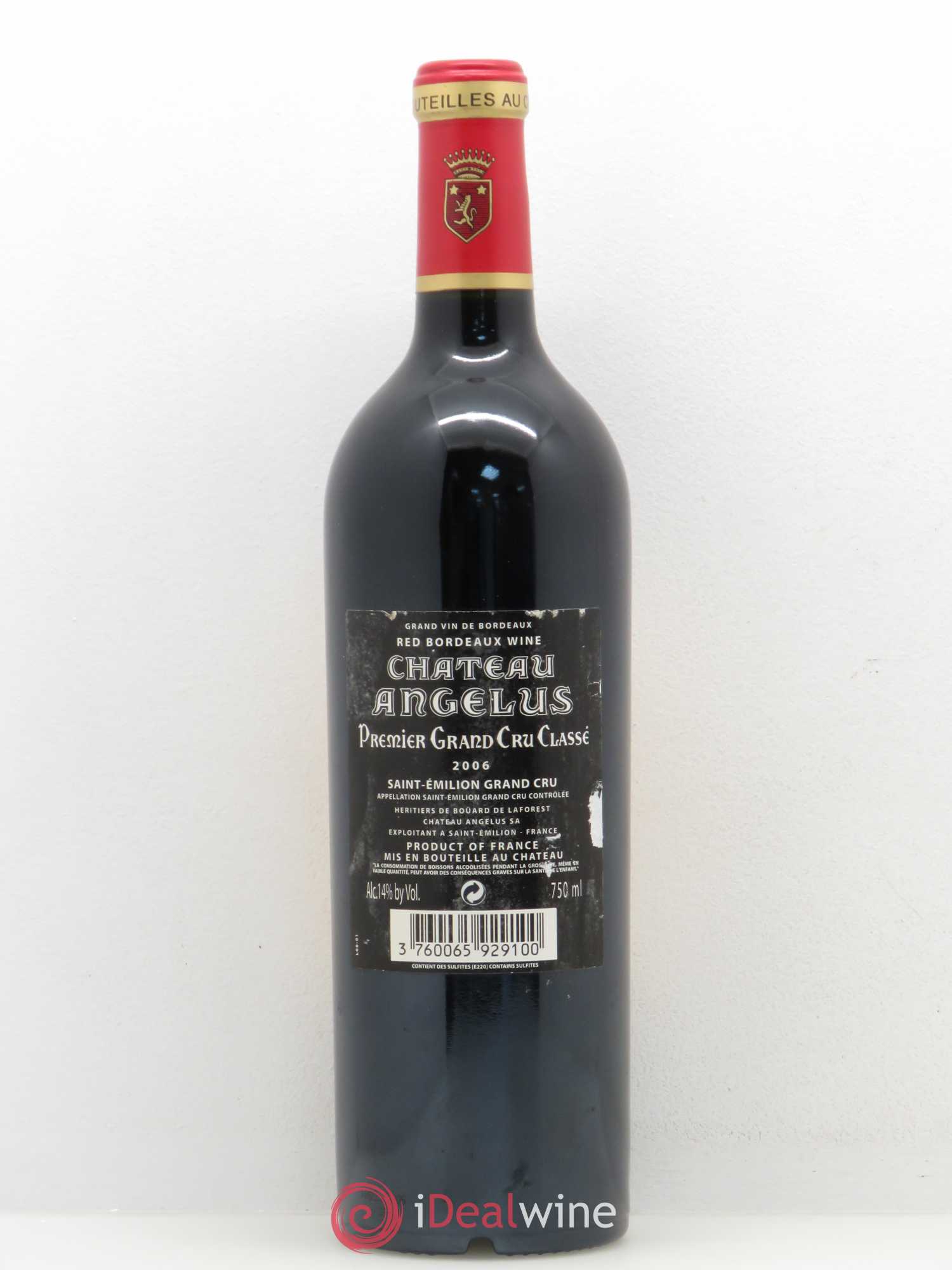 Château Angélus 1er Grand Cru Classé A 2006 - Lot de 1 bouteille - 1