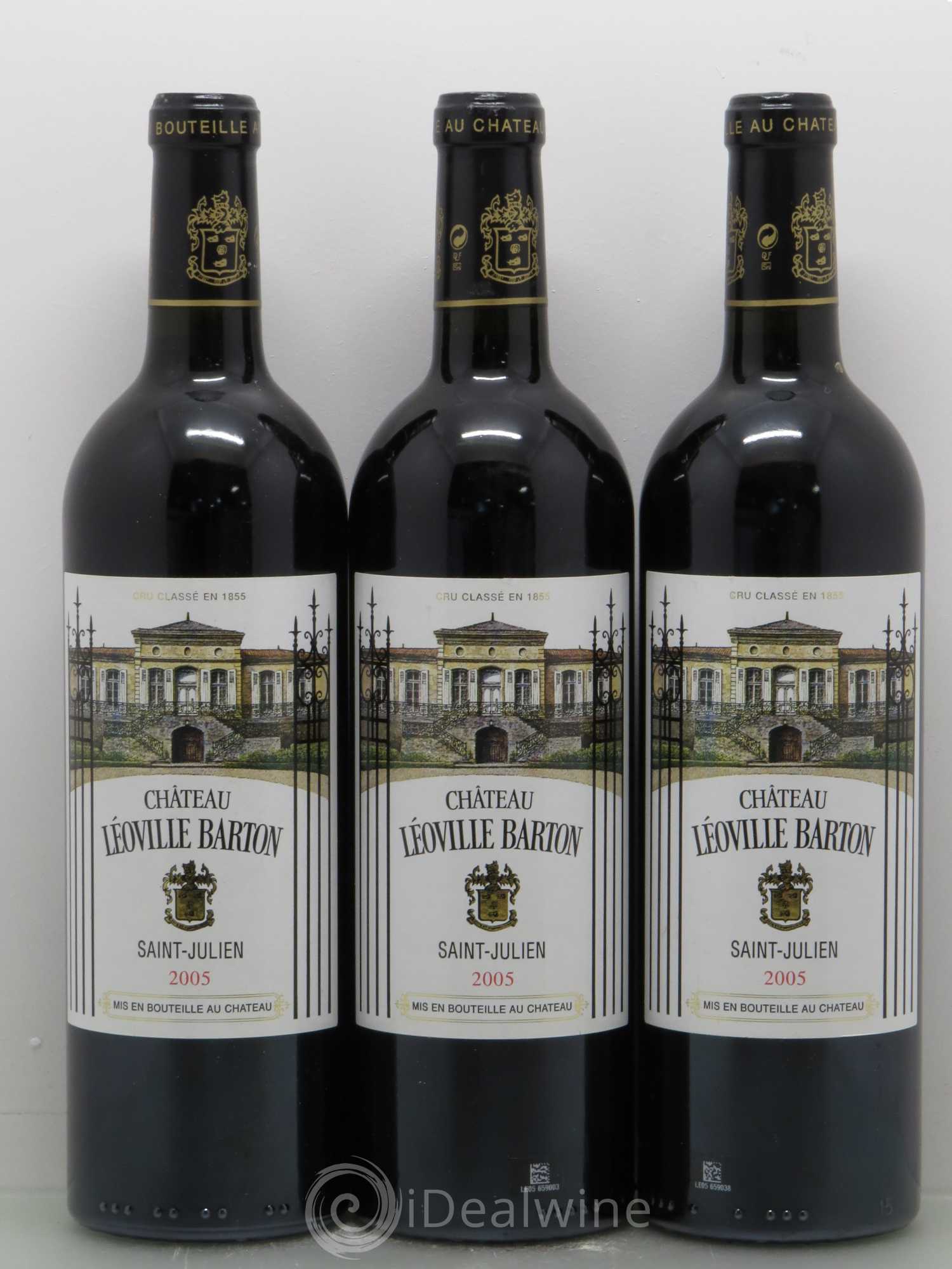 Château Léoville Barton 2ème Grand Cru Classé 2005 - Lot de 6 bouteilles - 1