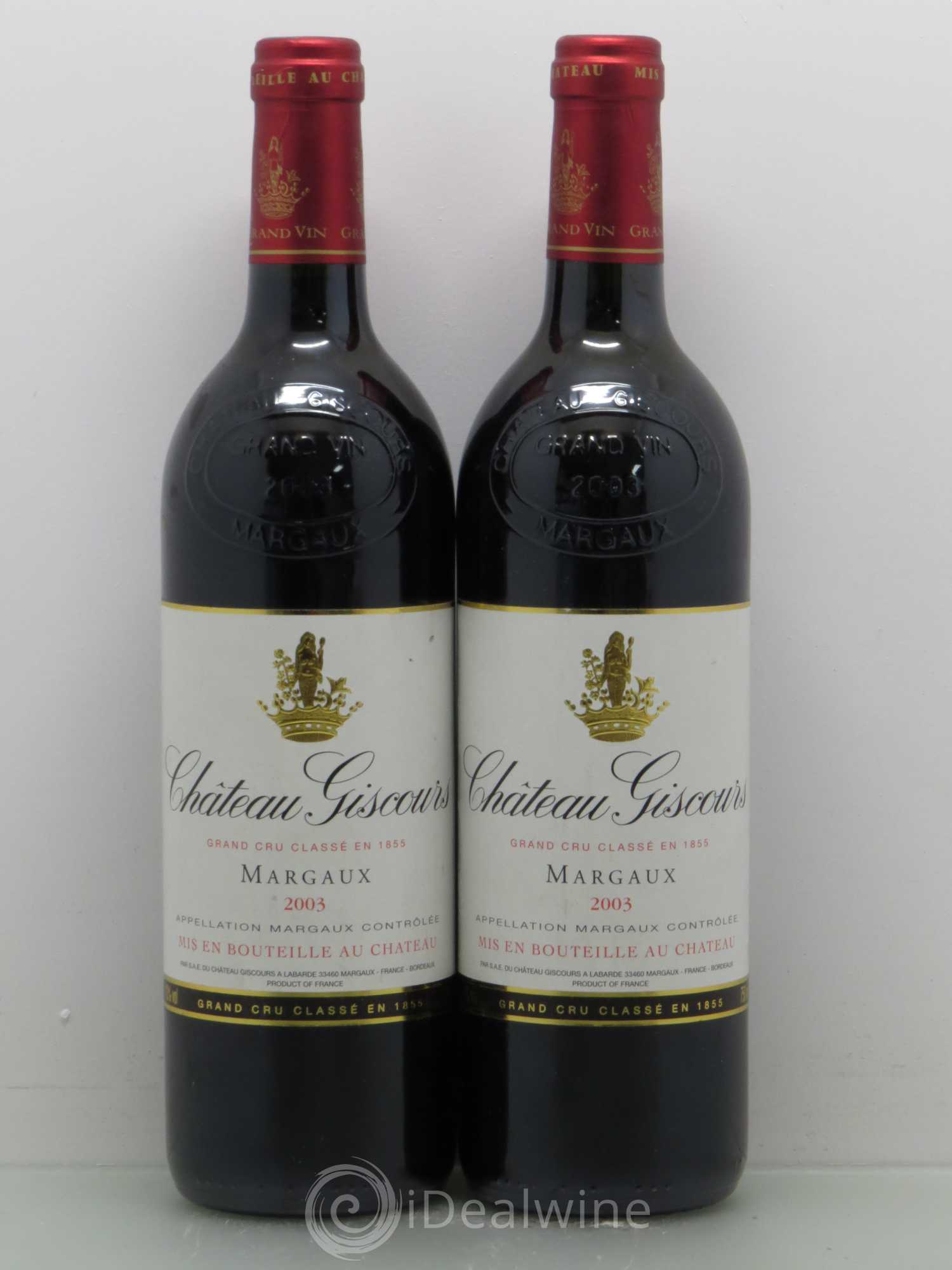 Château Giscours 3ème Grand Cru Classé 2003 - Lot de 5 bouteilles - 2