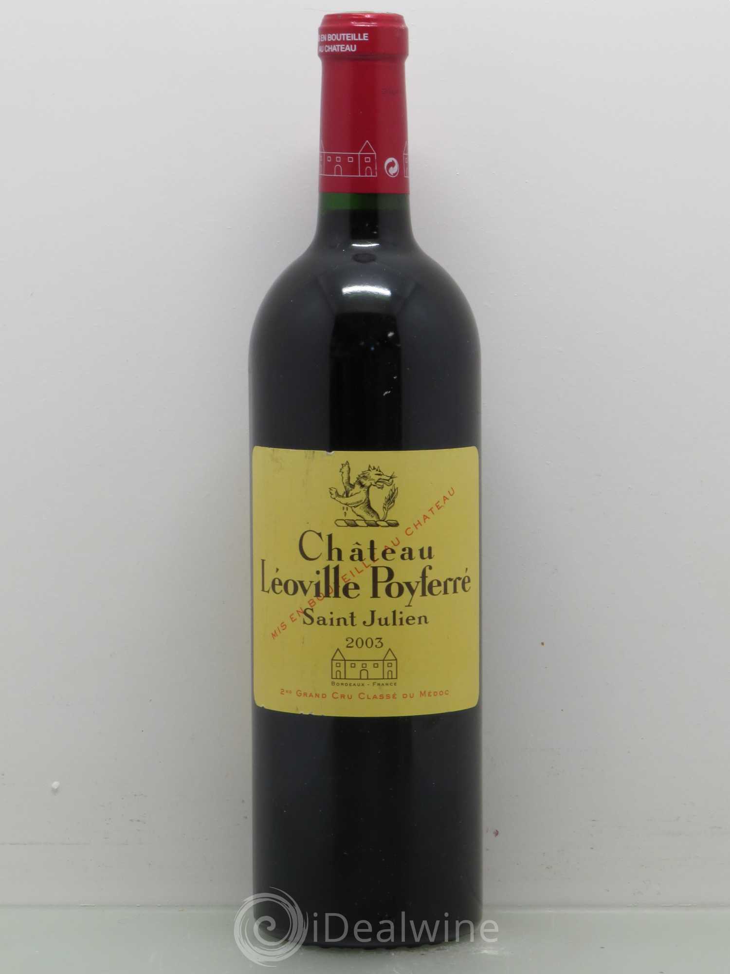 Château Léoville Poyferré 2ème Grand Cru Classé 2003 - Lot de 1 bouteille - 0