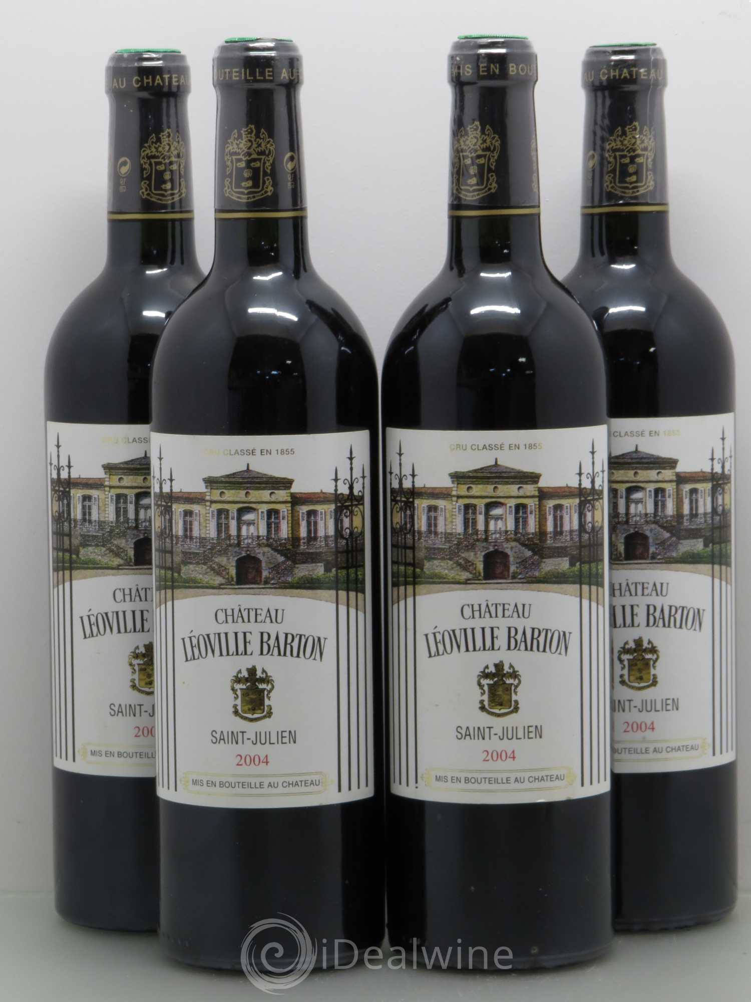 Château Léoville Barton 2ème Grand Cru Classé 2004 - Lot de 4 bouteilles - 0