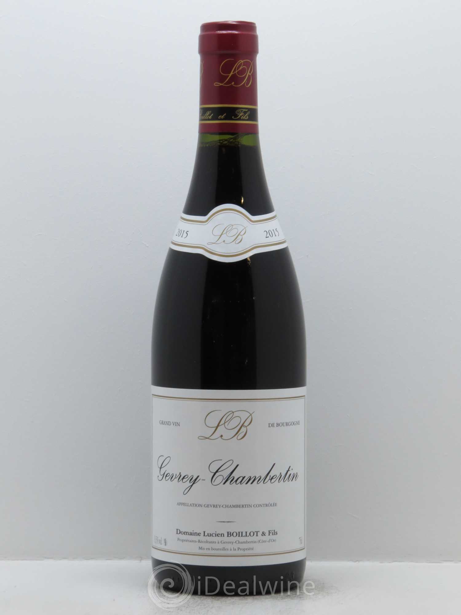 Gevrey-Chambertin Lucien Boillot & Fils (Domaine) 2015 - Lot de 1 bouteille - 0